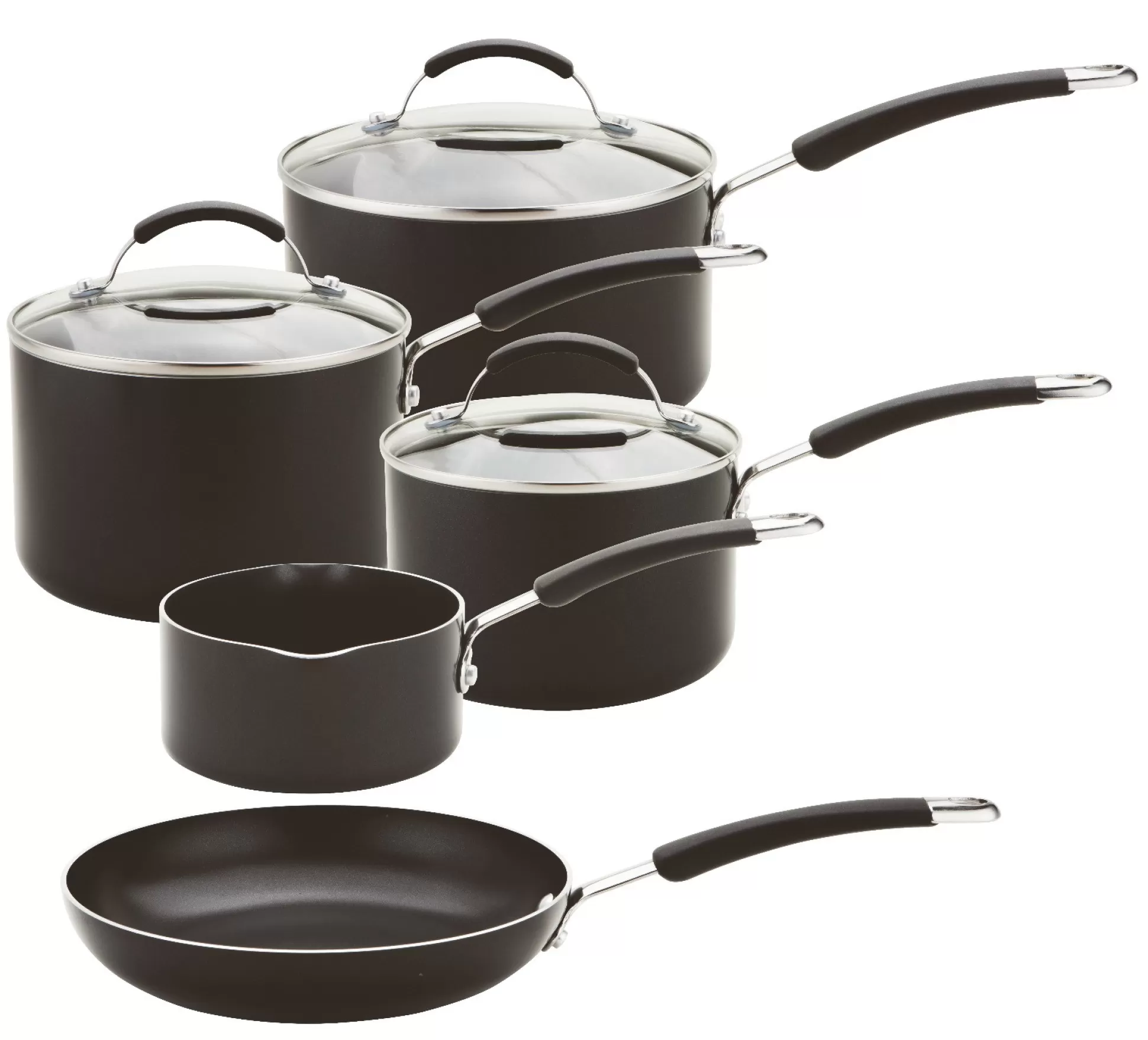 Cookware>Meadows and Byrne 5 Piece Non-Stick Induction Pan Set