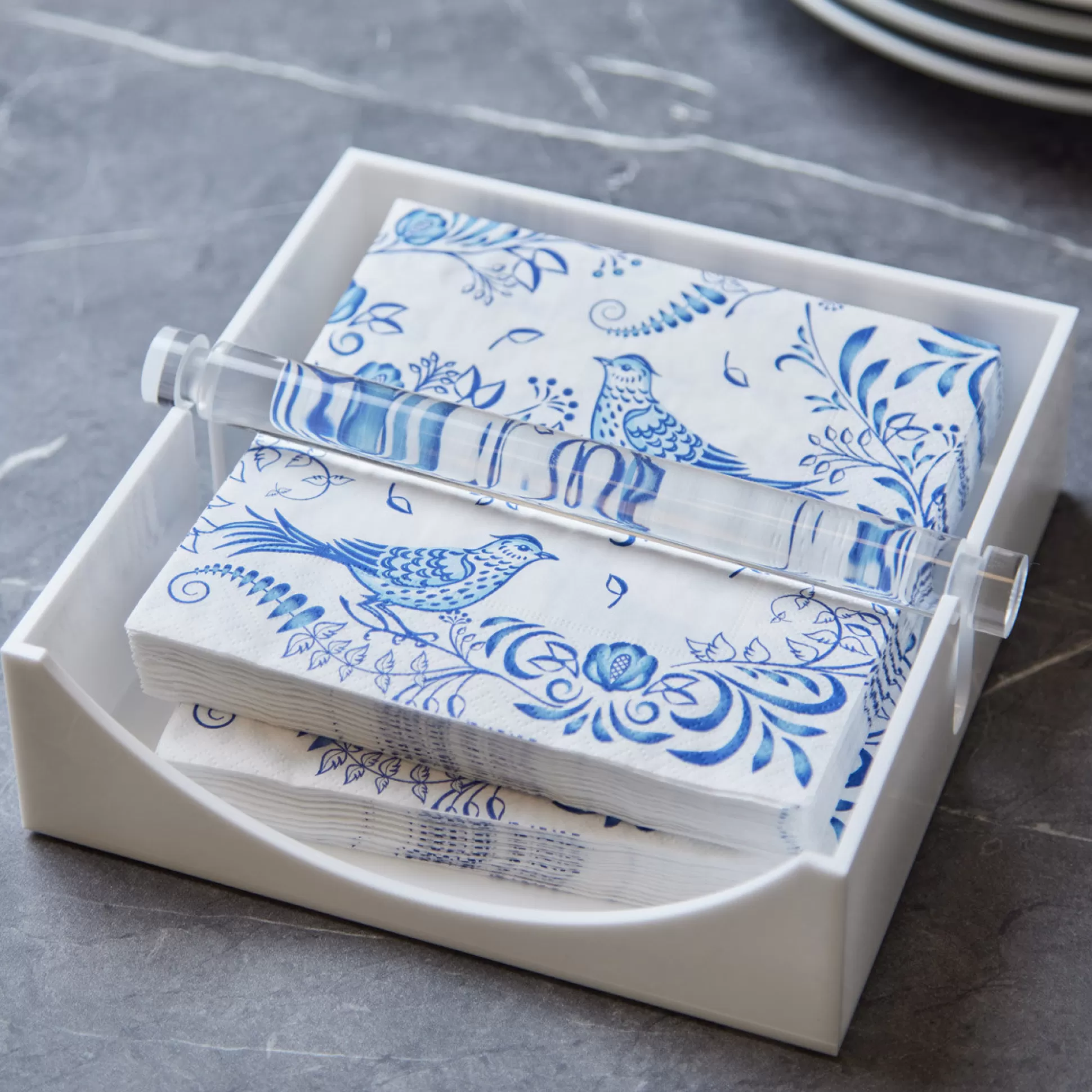 Table Linen>Meadows and Byrne Acrylic Napkin Holder