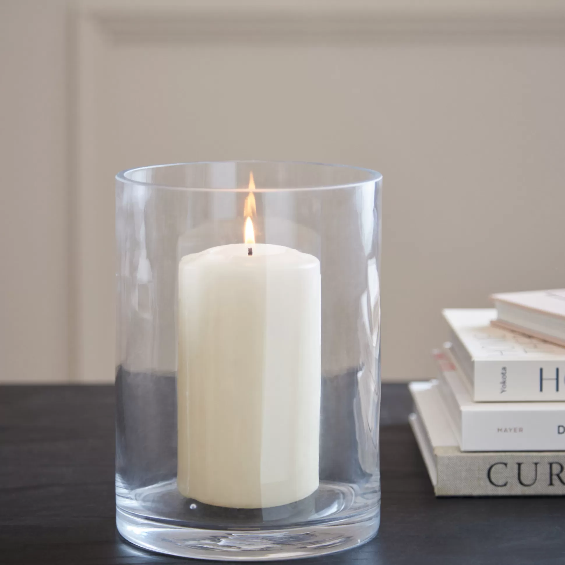 Candle Holders>Meadows and Byrne Aida Cylinder Glass Clear Vase