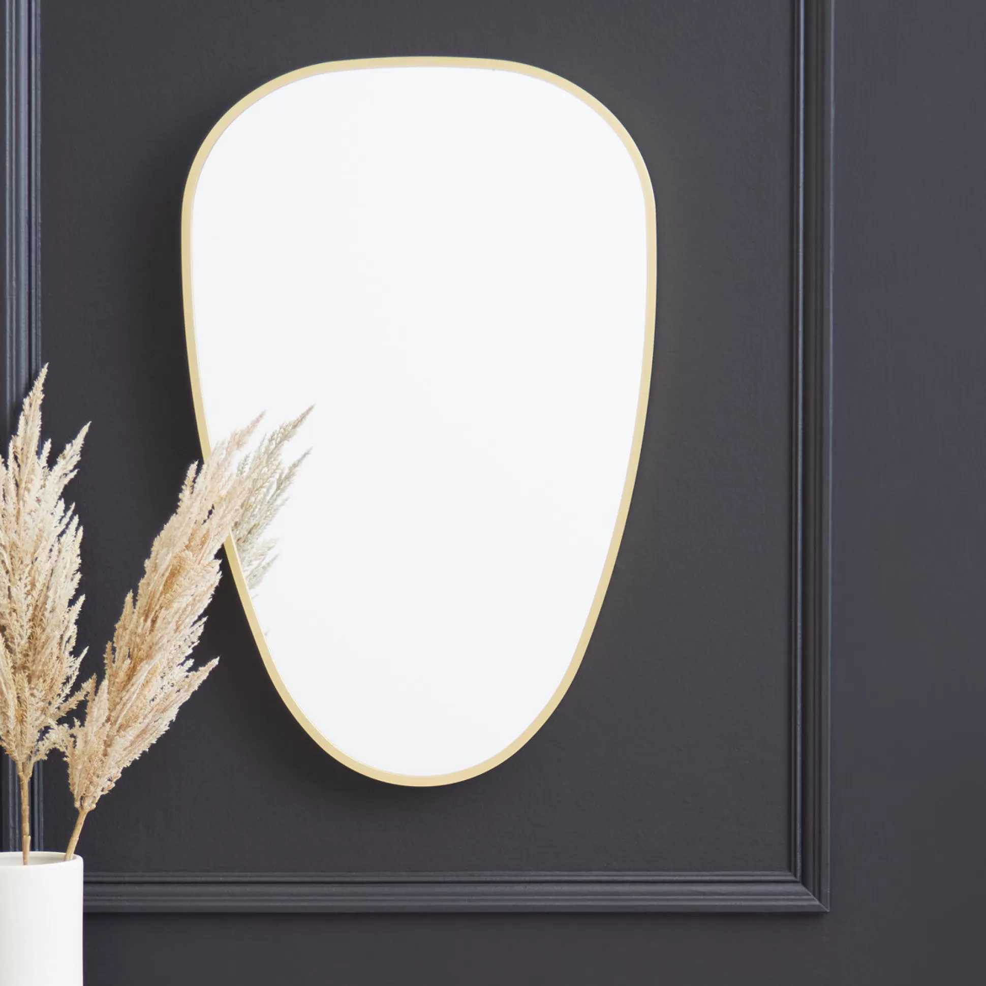 Mirrors>Meadows and Byrne Alessi Oval Mirror - Gold