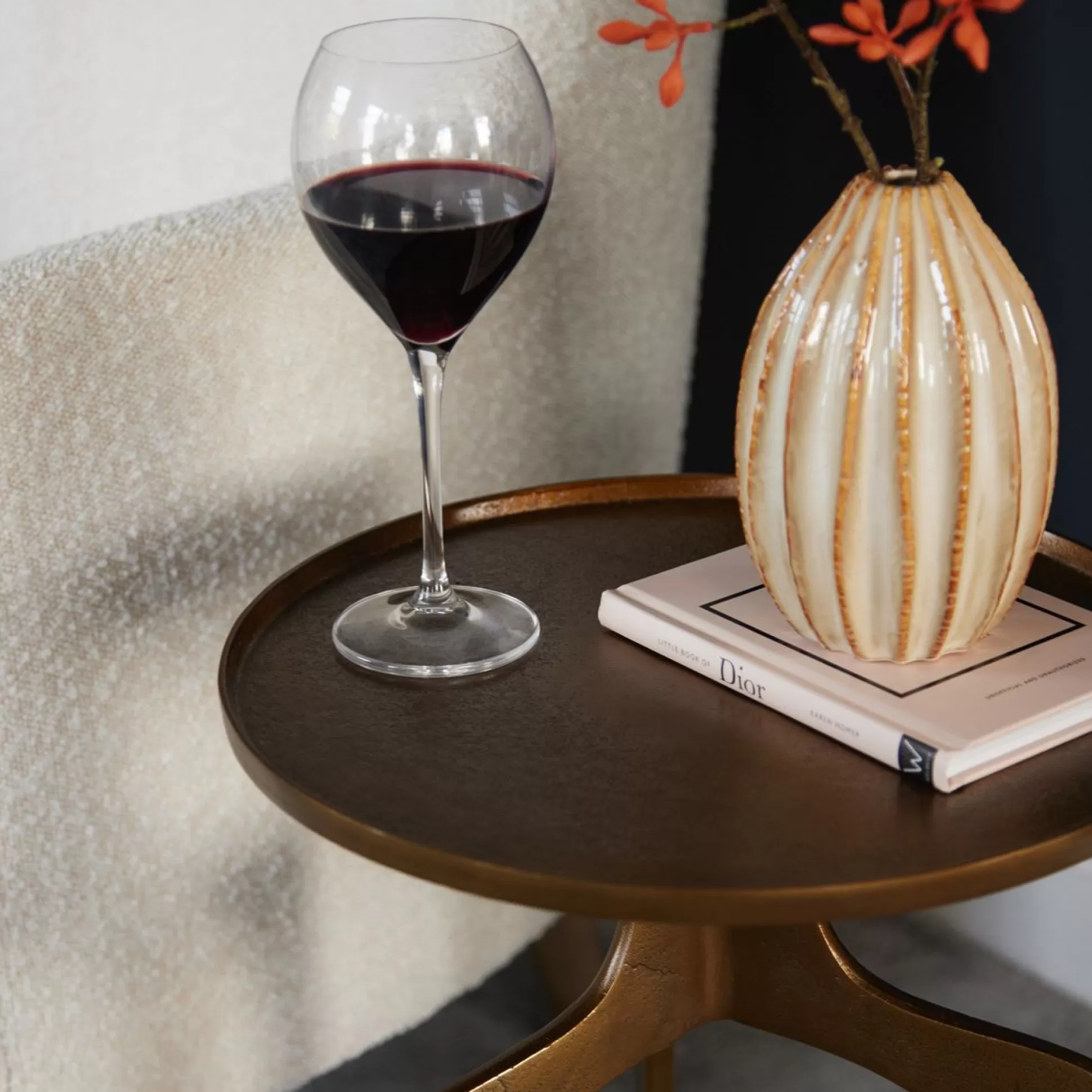 - Side Tables>Meadows and Byrne Antique Brass Tripod Side Table