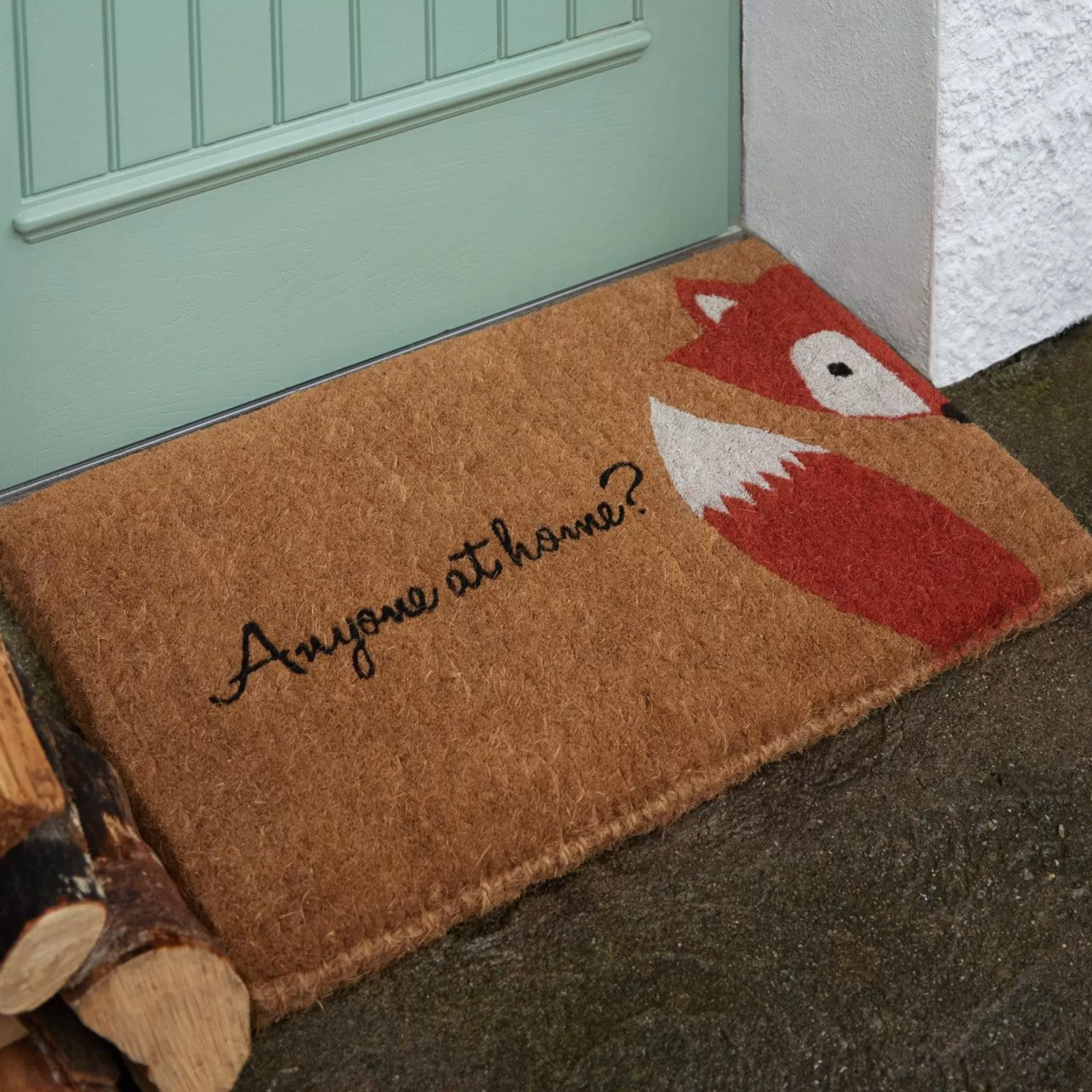 Rugs & Door Mats>Meadows and Byrne Anyone At Home? Doormat