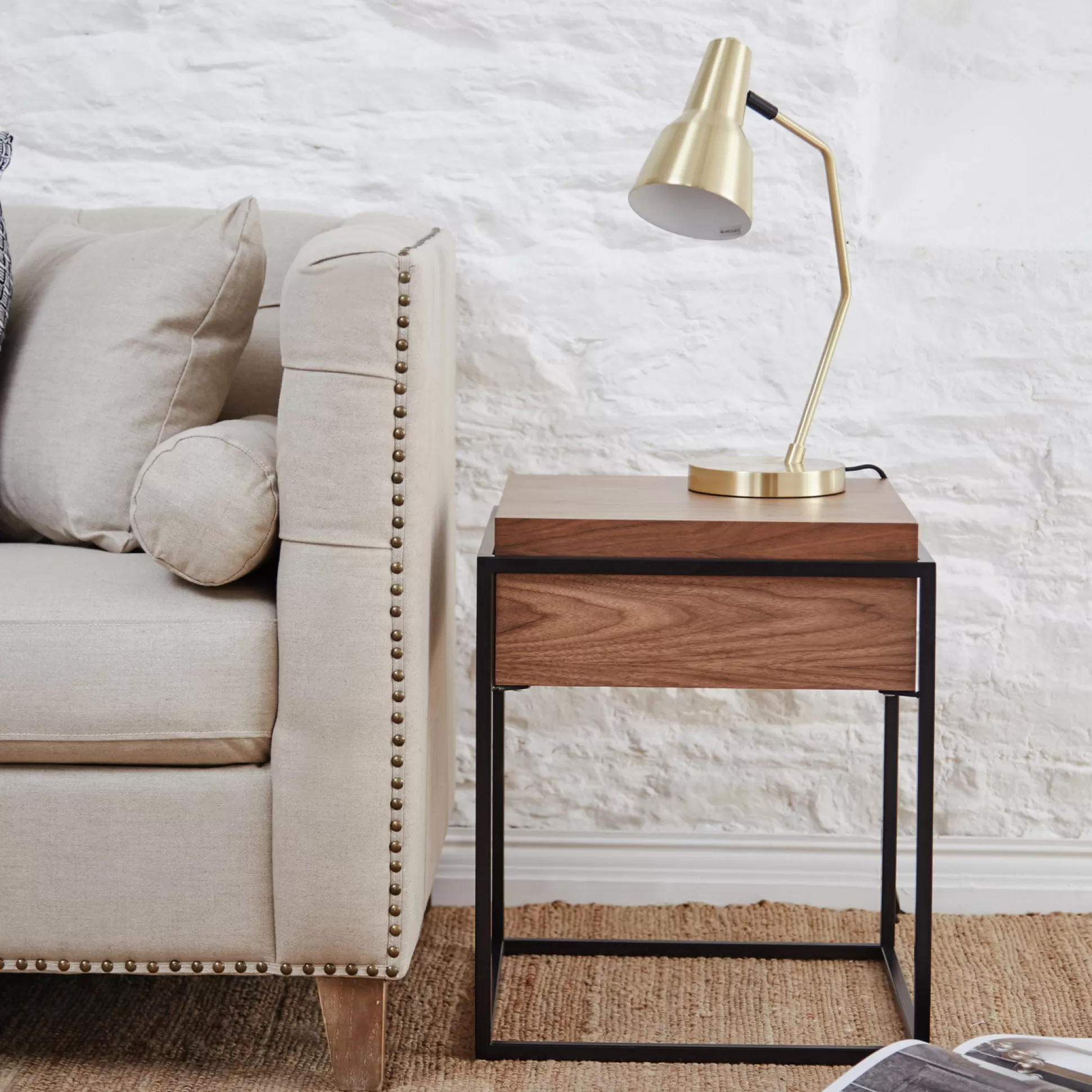 - Side Tables>Meadows and Byrne Ashabi Walnut Side Table