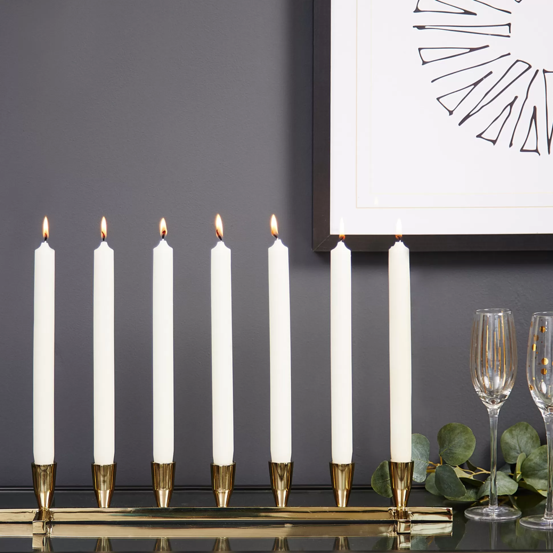 Candle Holders>Meadows and Byrne Austin 7Pc Candelabra