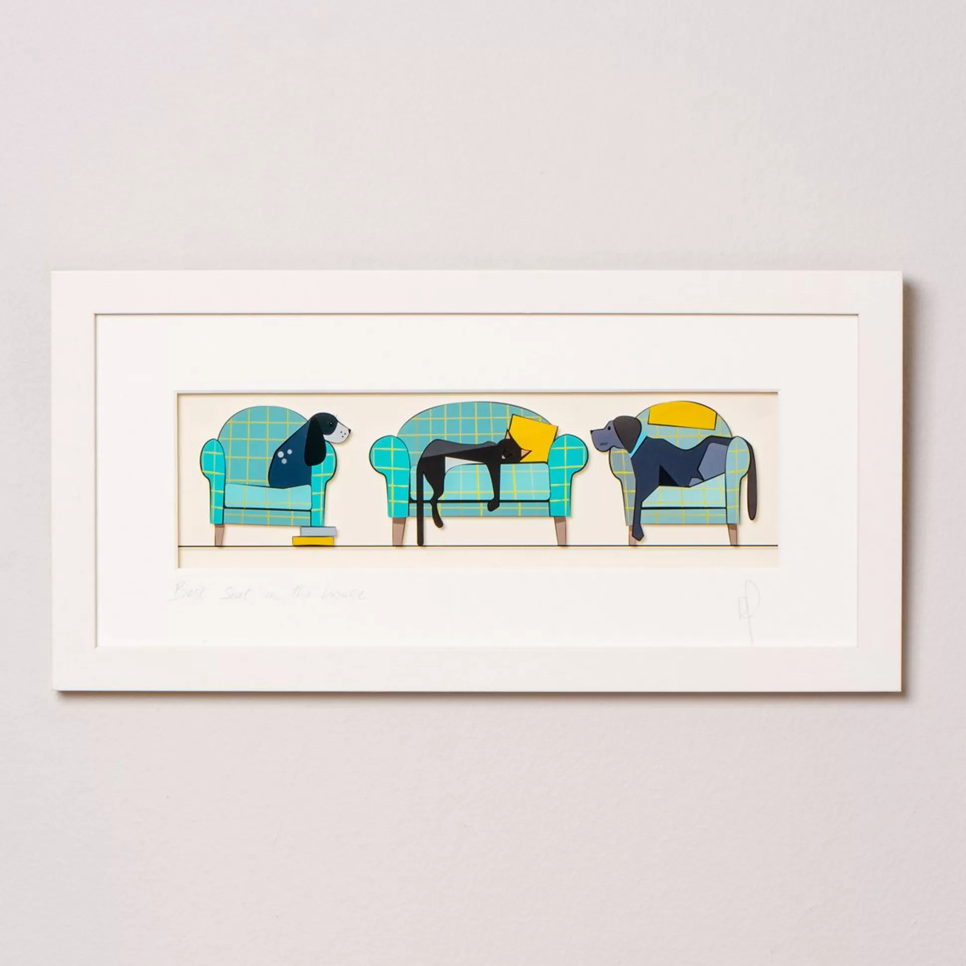 Wall Art & Picture Frames>Meadows and Byrne Best Seat In The House - Framed Wall Art