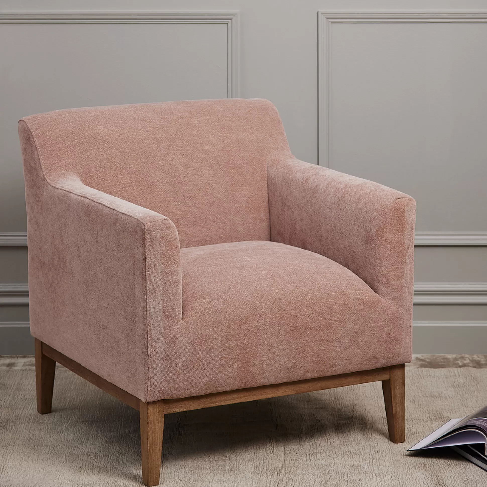 Armchairs>Meadows and Byrne Blaire Blush Chair