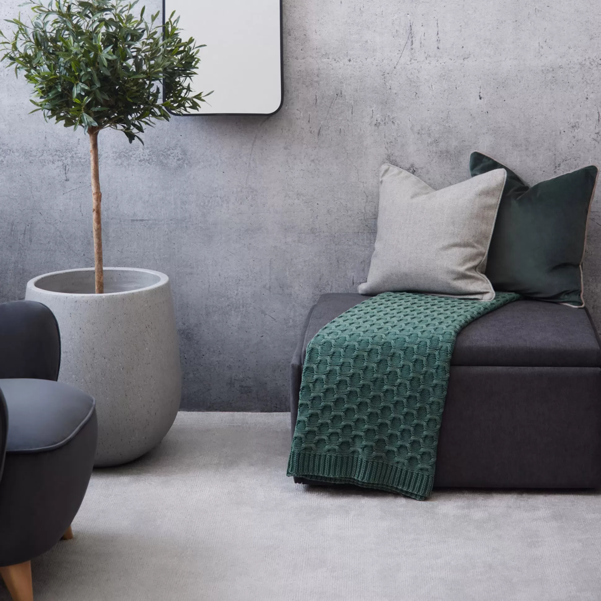 Ottomans&Footstools>Meadows and Byrne Bobby Bed In A Box - Graphite
