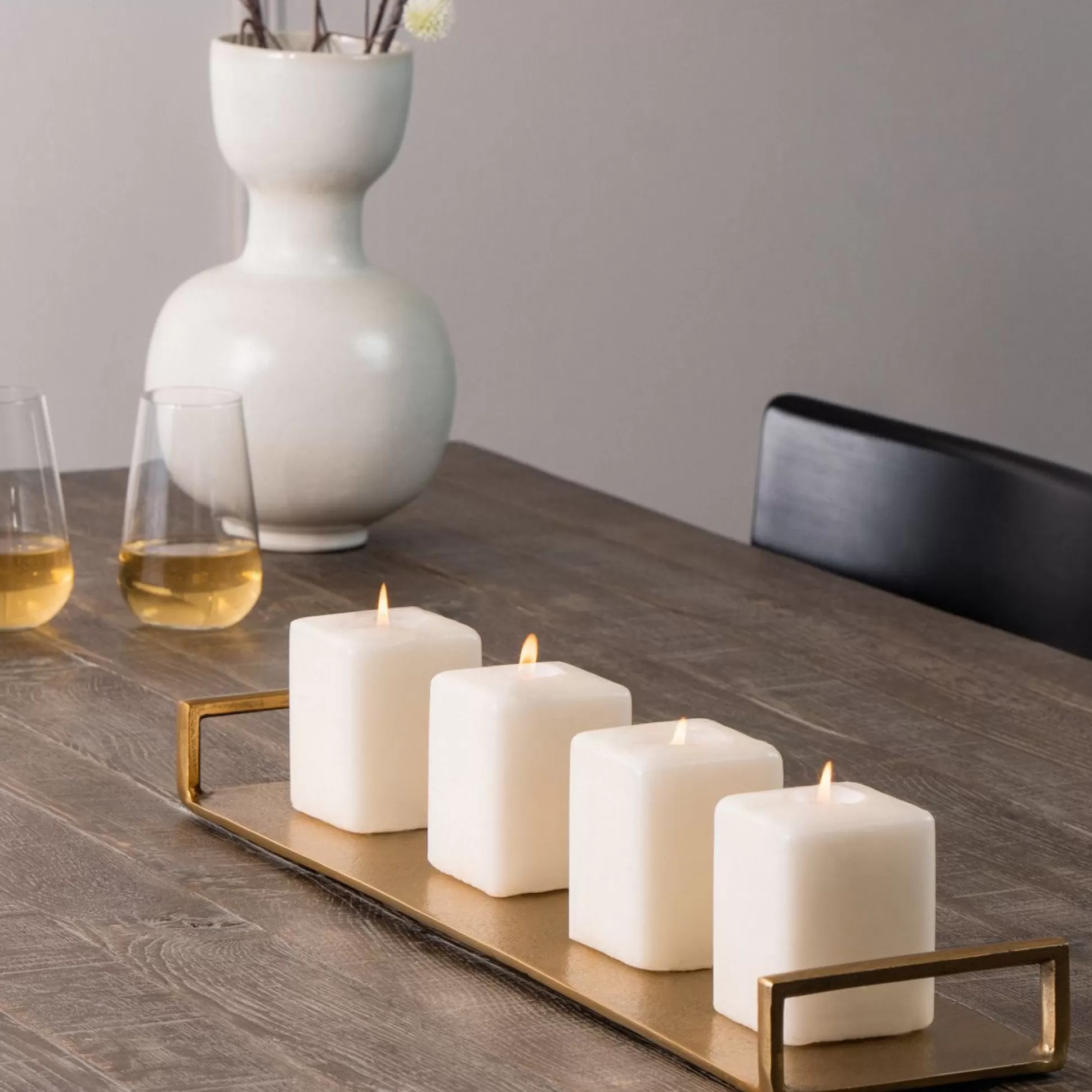 Candle Holders>Meadows and Byrne Boden Tray Gold Large