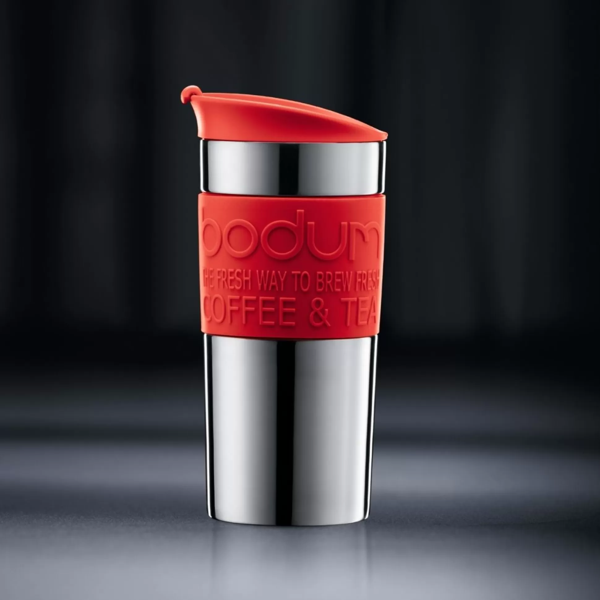 Travel Flasks & Picnic>Meadows and Byrne Bodum Travel Mug - Red