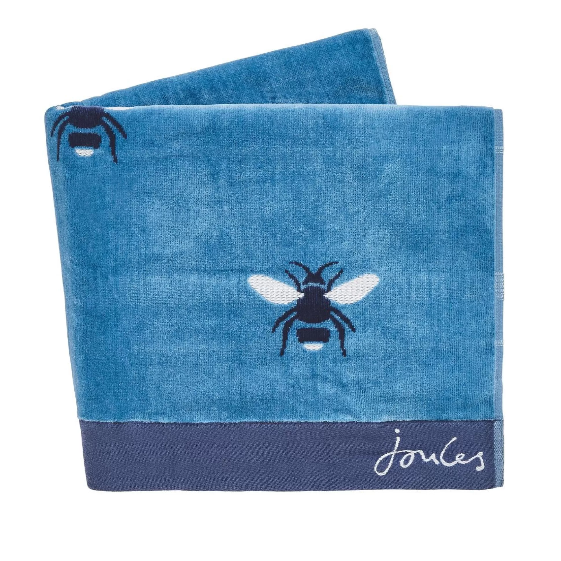 Towels>Meadows and Byrne Botanical Bee Towel - Blue