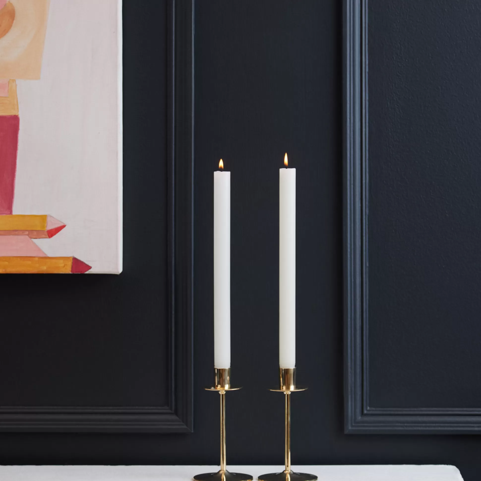 Candle Holders>Meadows and Byrne Brass Candlesticks - Set Of 2