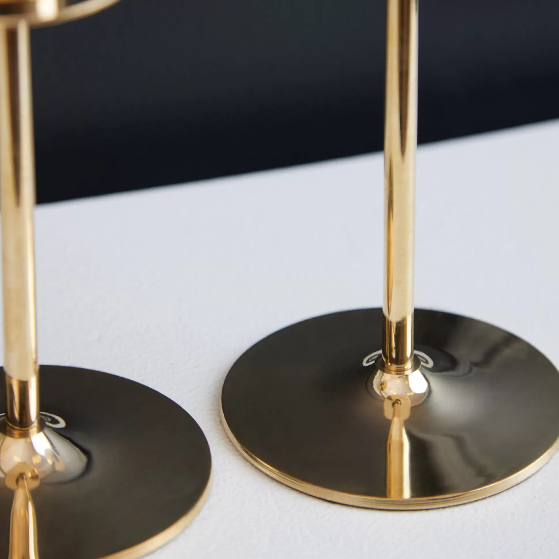 Candle Holders>Meadows and Byrne Brass Candlesticks - Set Of 2