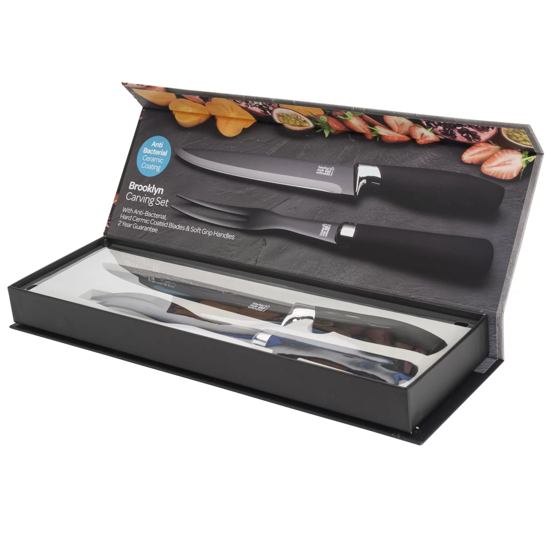 Kitchen Utensils & Accessories>Meadows and Byrne Brooklyn 2 Piece Carving Set