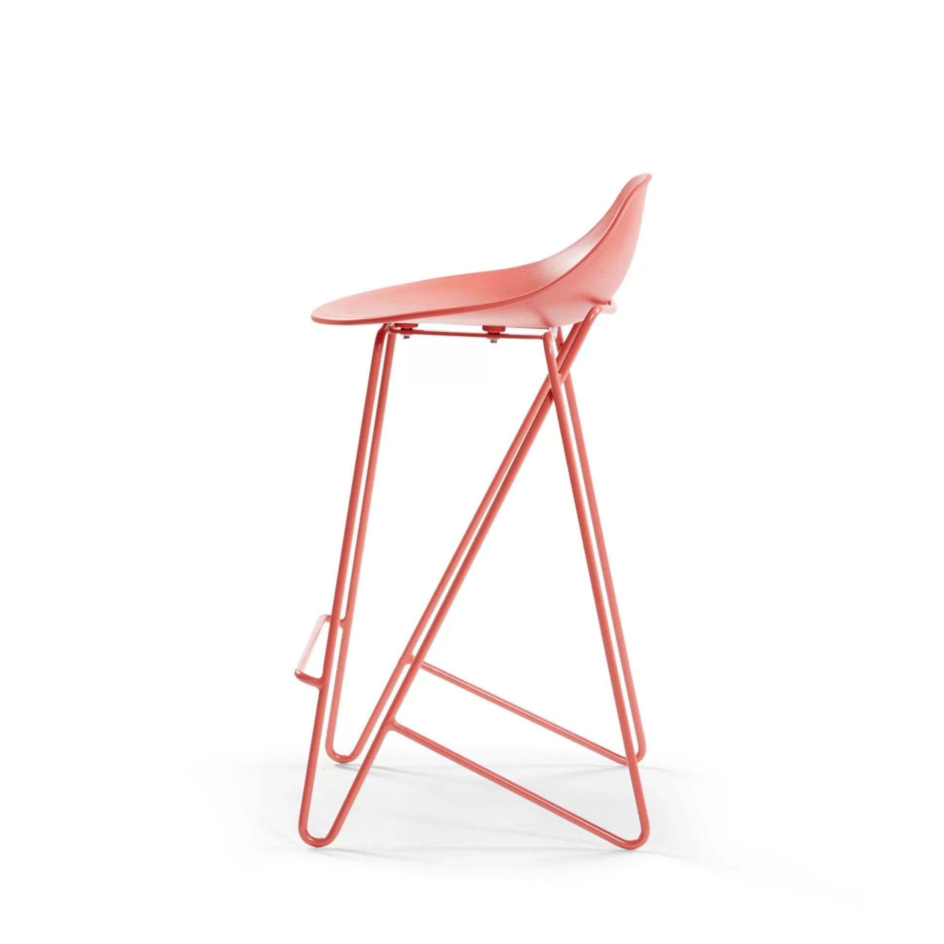 Bar&Counter Stools>Meadows and Byrne Byron Coral Counter Stool - Set Of 2
