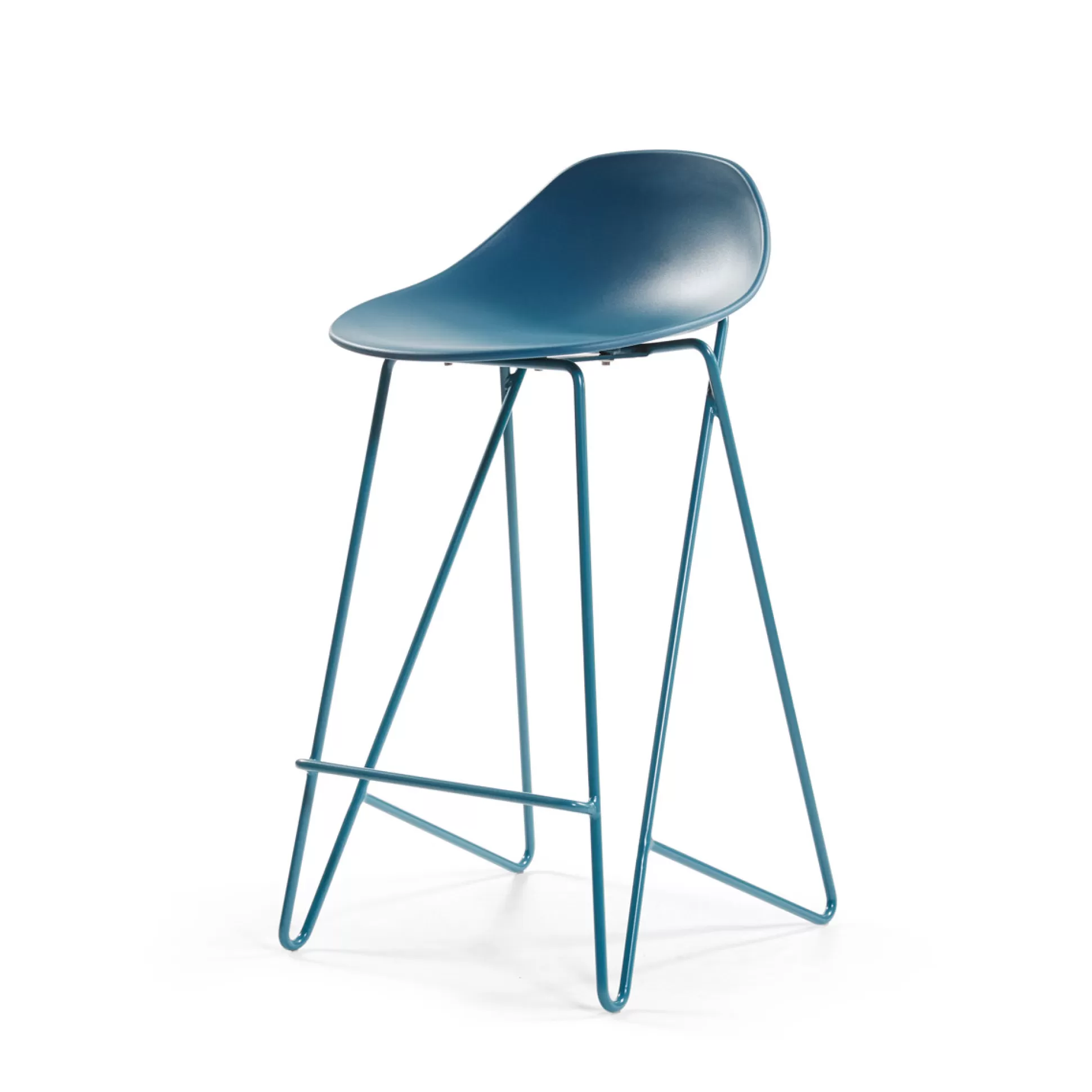 Bar&Counter Stools>Meadows and Byrne Byron Counter Stool Teal - Set Of 2