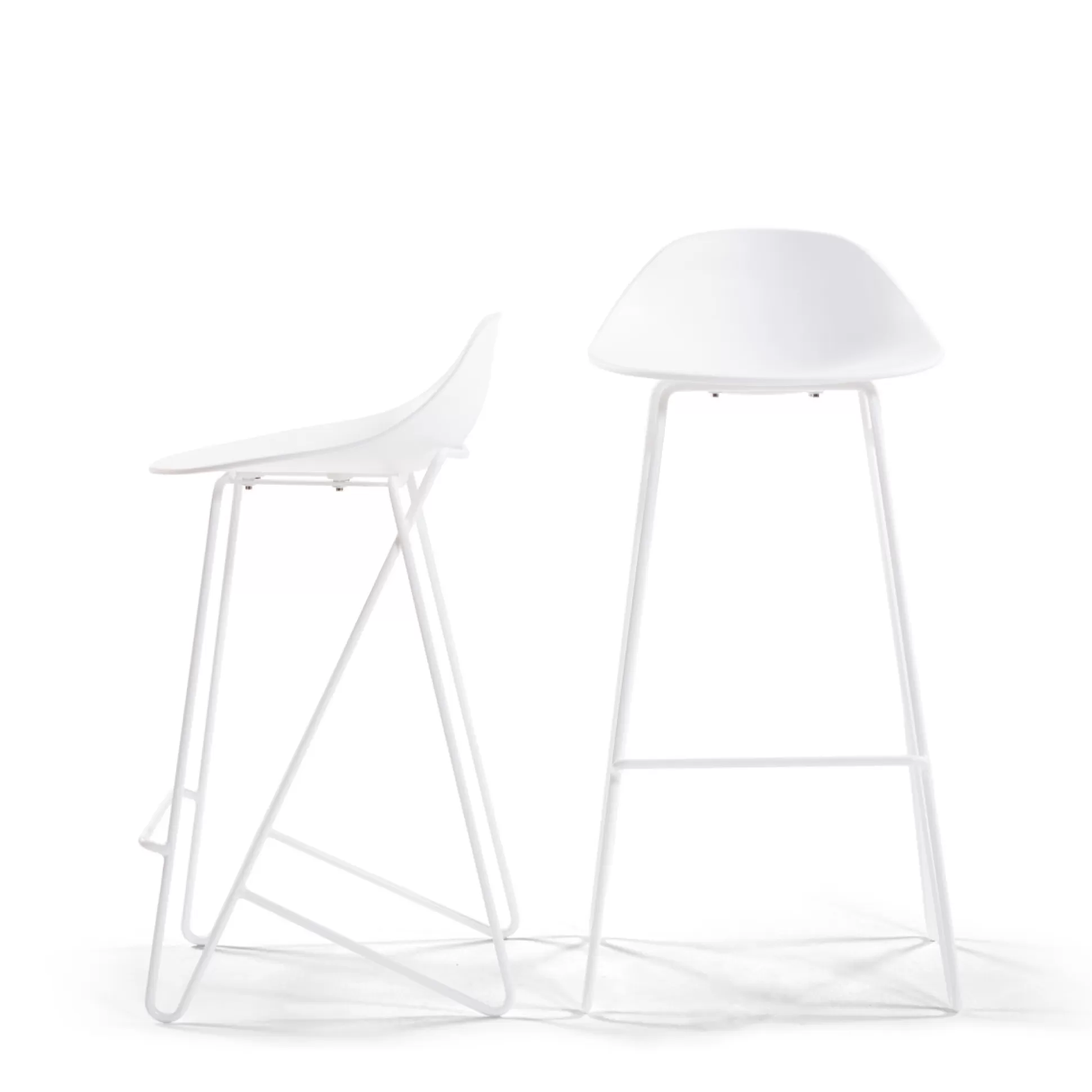Bar&Counter Stools>Meadows and Byrne Byron White Counter Stool - Set Of 2