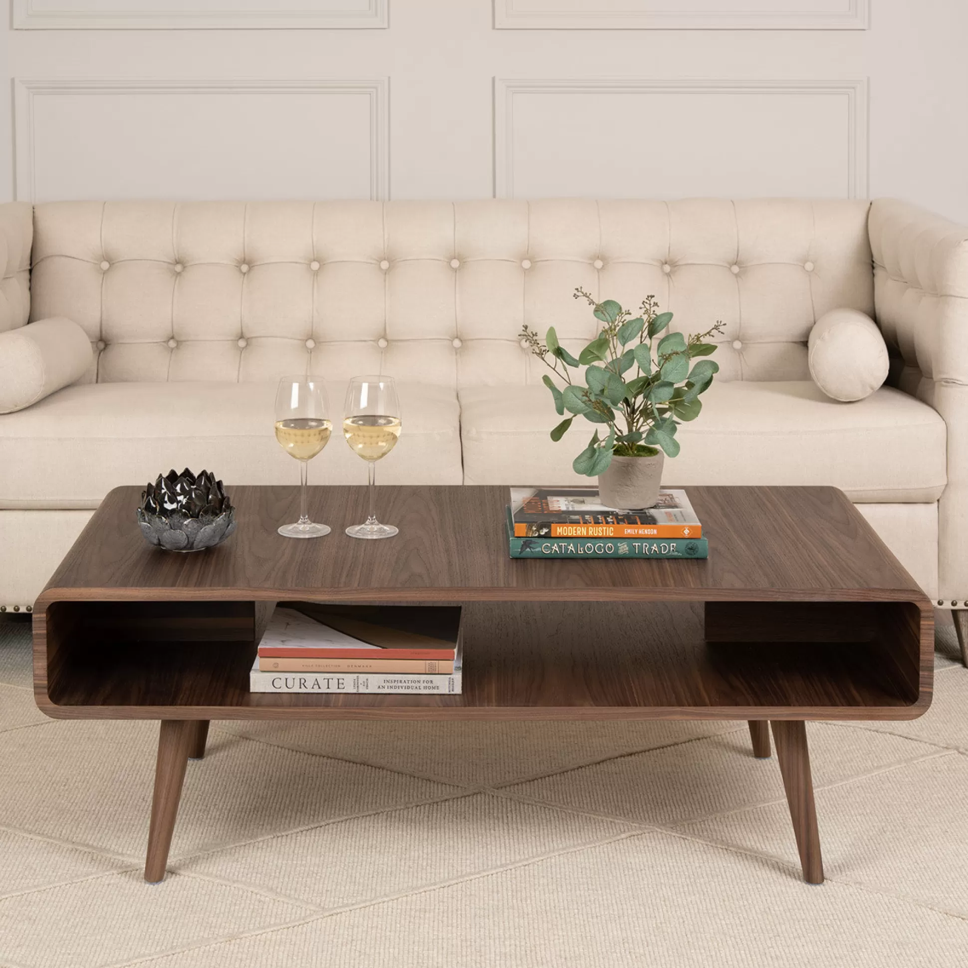 - Coffee Tables>Meadows and Byrne Camilla Walnut Veneer Coffee Table