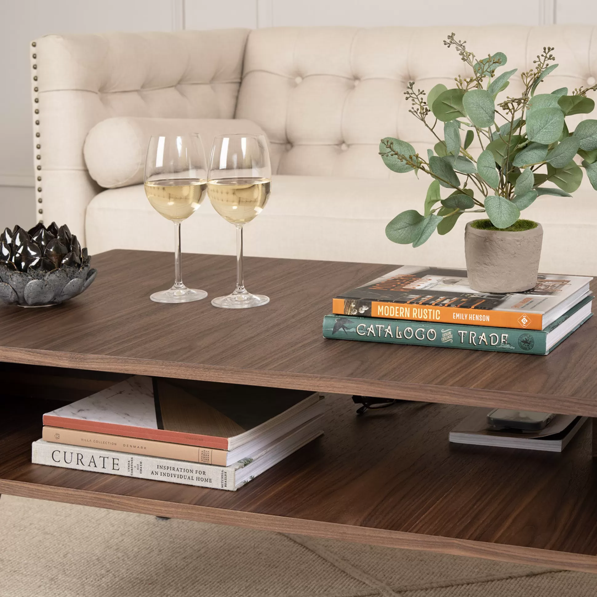 - Coffee Tables>Meadows and Byrne Camilla Walnut Veneer Coffee Table