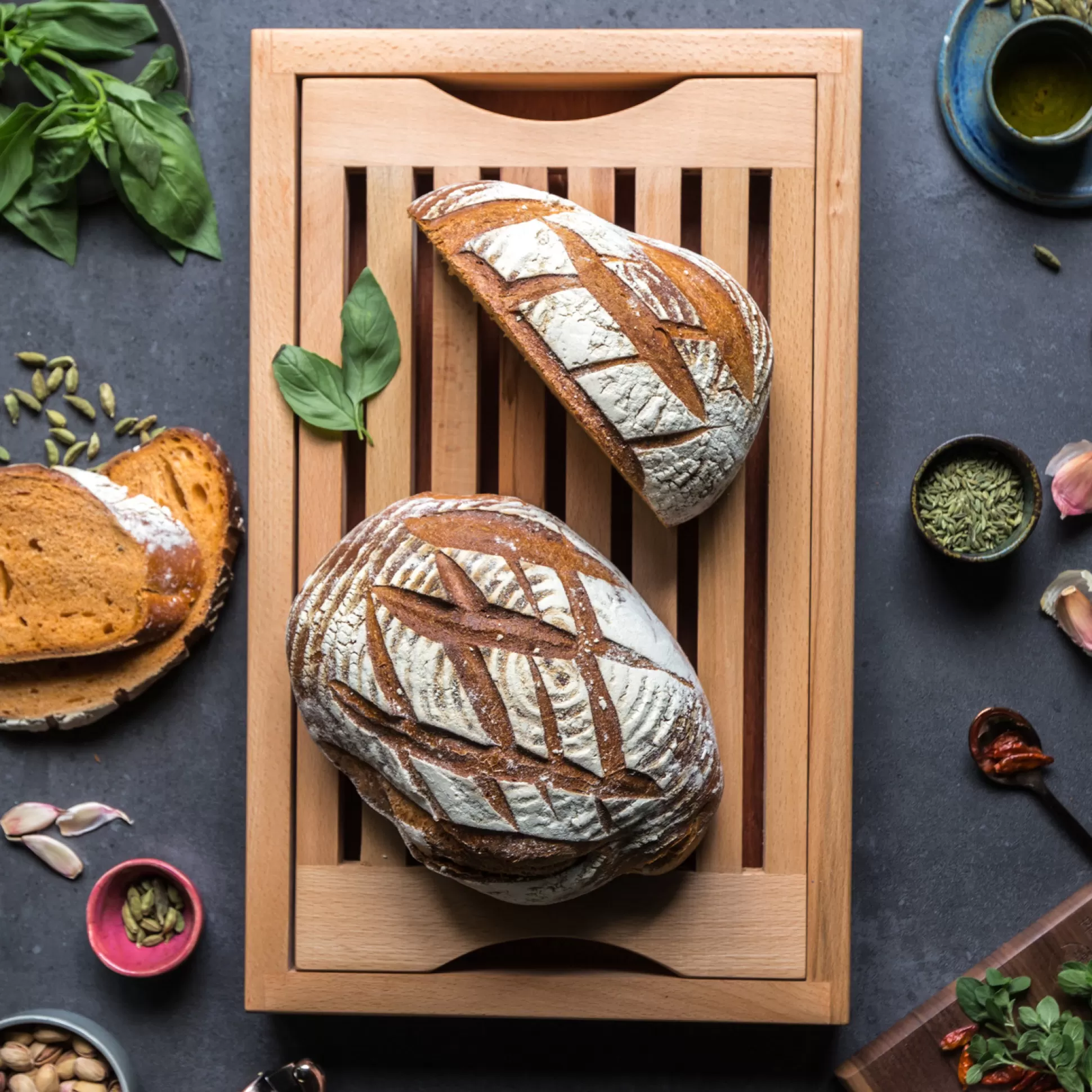 Chopping Boards>Meadows and Byrne Caulfield Country Boards Crumb Catcher - Beech