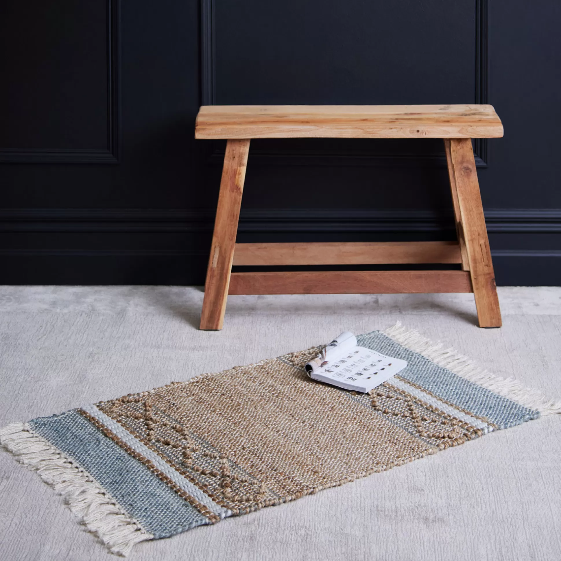 Rugs & Door Mats>Meadows and Byrne Ceili Jute Handloom Rug - Sage