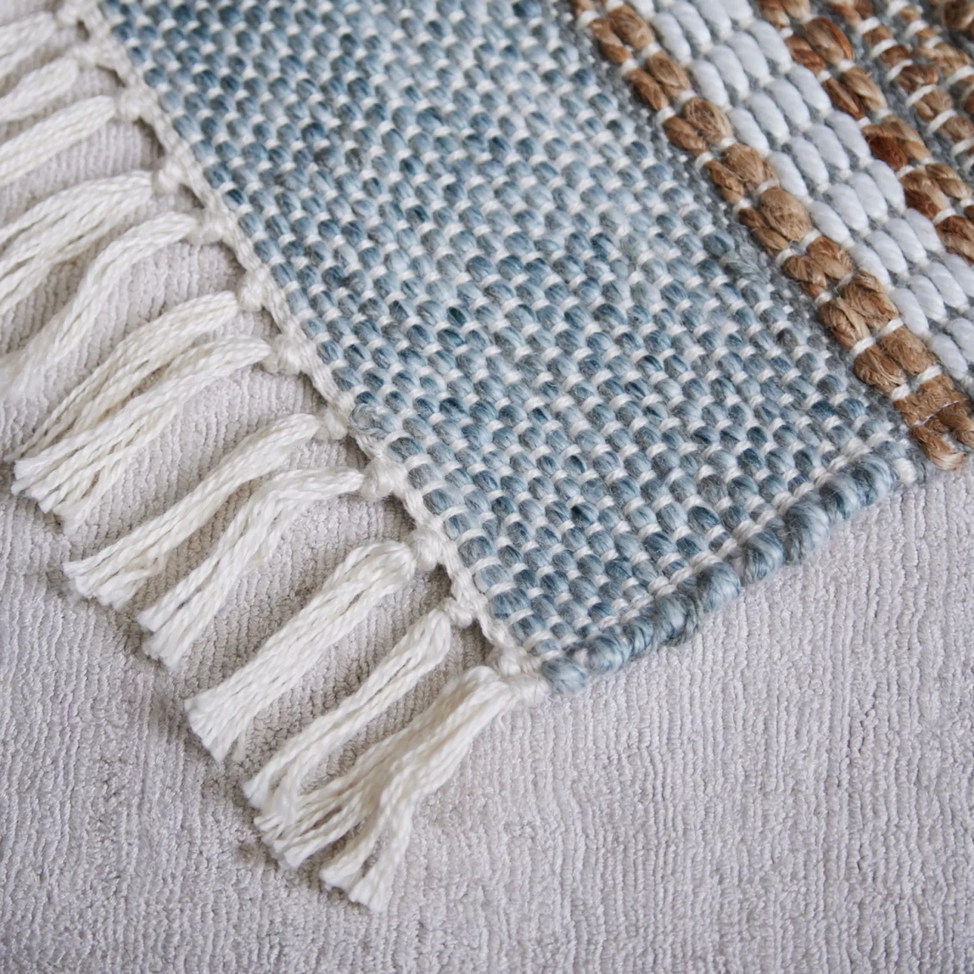 Rugs & Door Mats>Meadows and Byrne Ceili Jute Handloom Rug - Sage