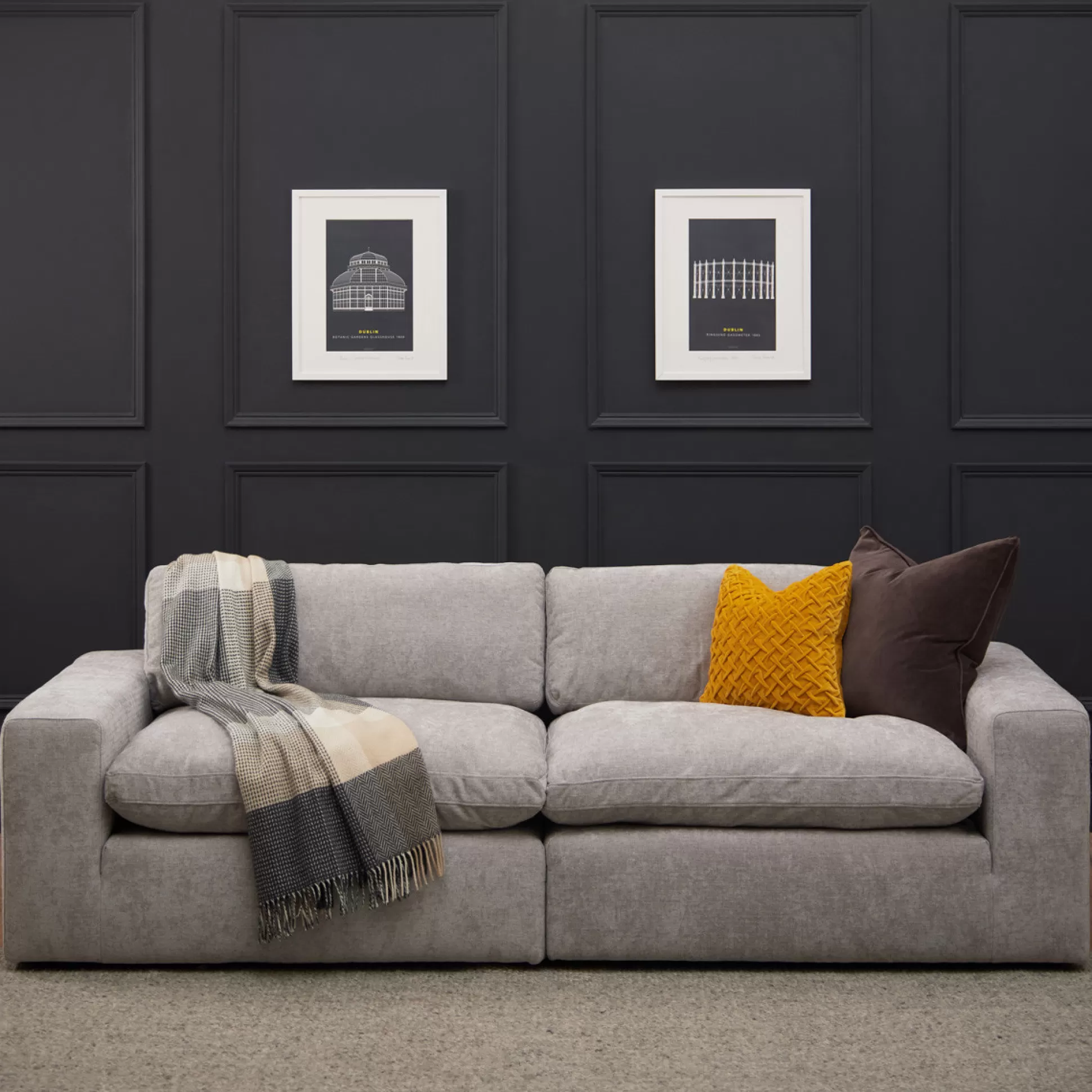 - 3 Seater Sofas>Meadows and Byrne Cloud Grey 3 Seater Sofa