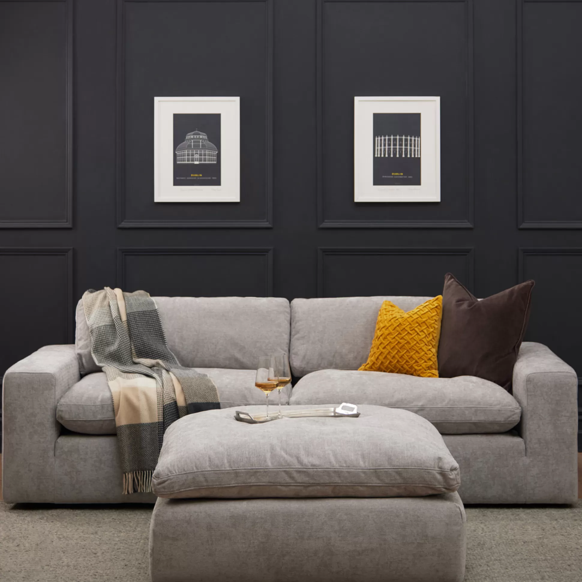 - 3 Seater Sofas>Meadows and Byrne Cloud Grey 3 Seater Sofa