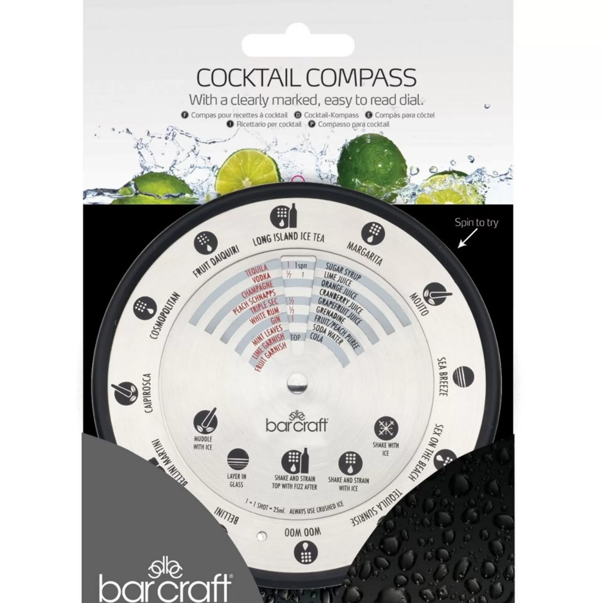 Decoration & Home Accessories>Meadows and Byrne Cocktail Compass