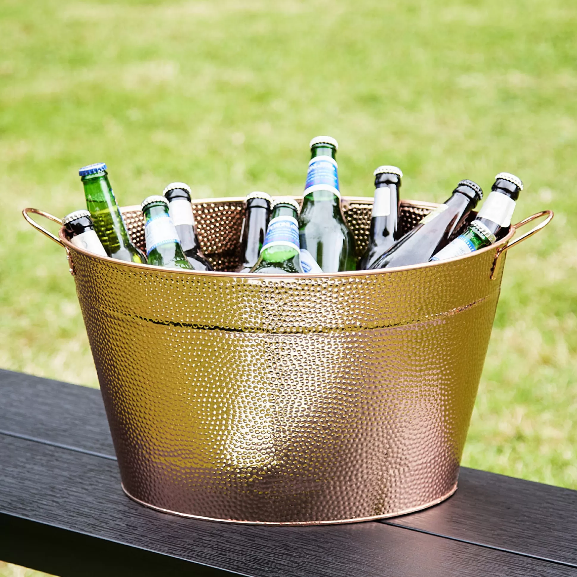 Pizza Ovens & Bbq>Meadows and Byrne Copper Hammered Drinks Pail