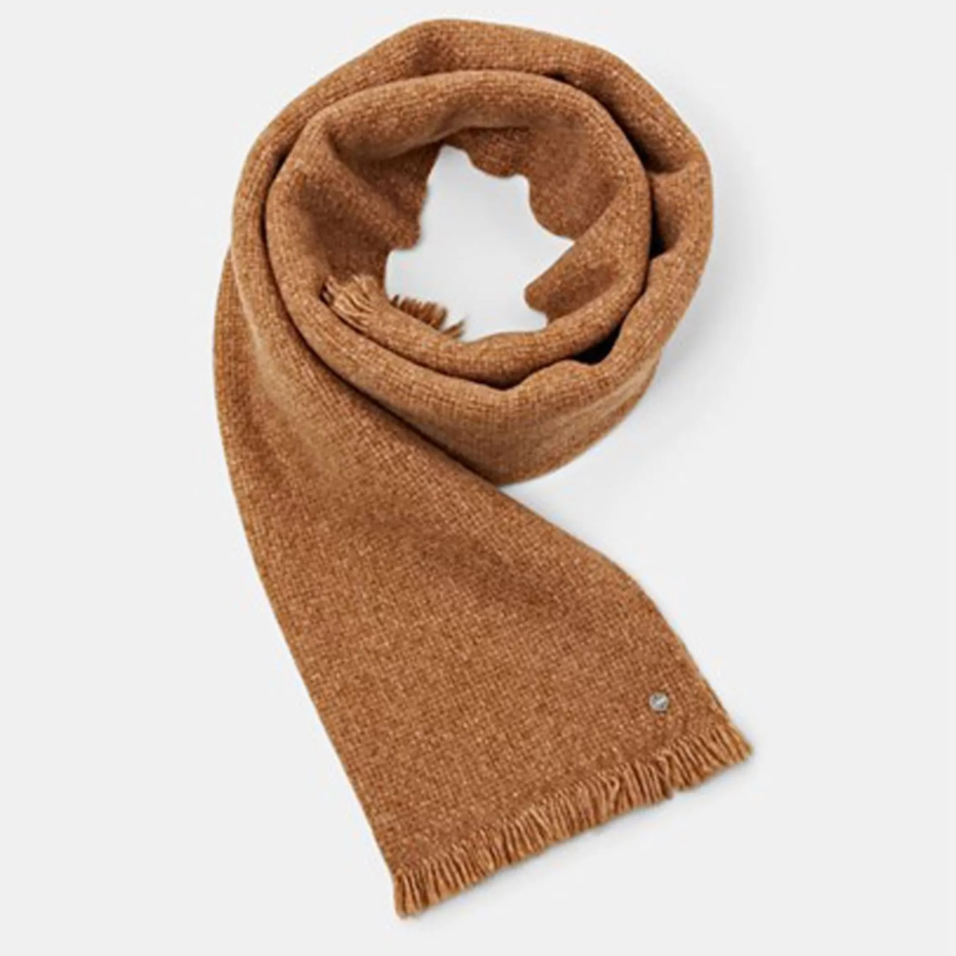 Hats, Scarves, Gloves>Meadows and Byrne Cosy Melange Scarf Caramel
