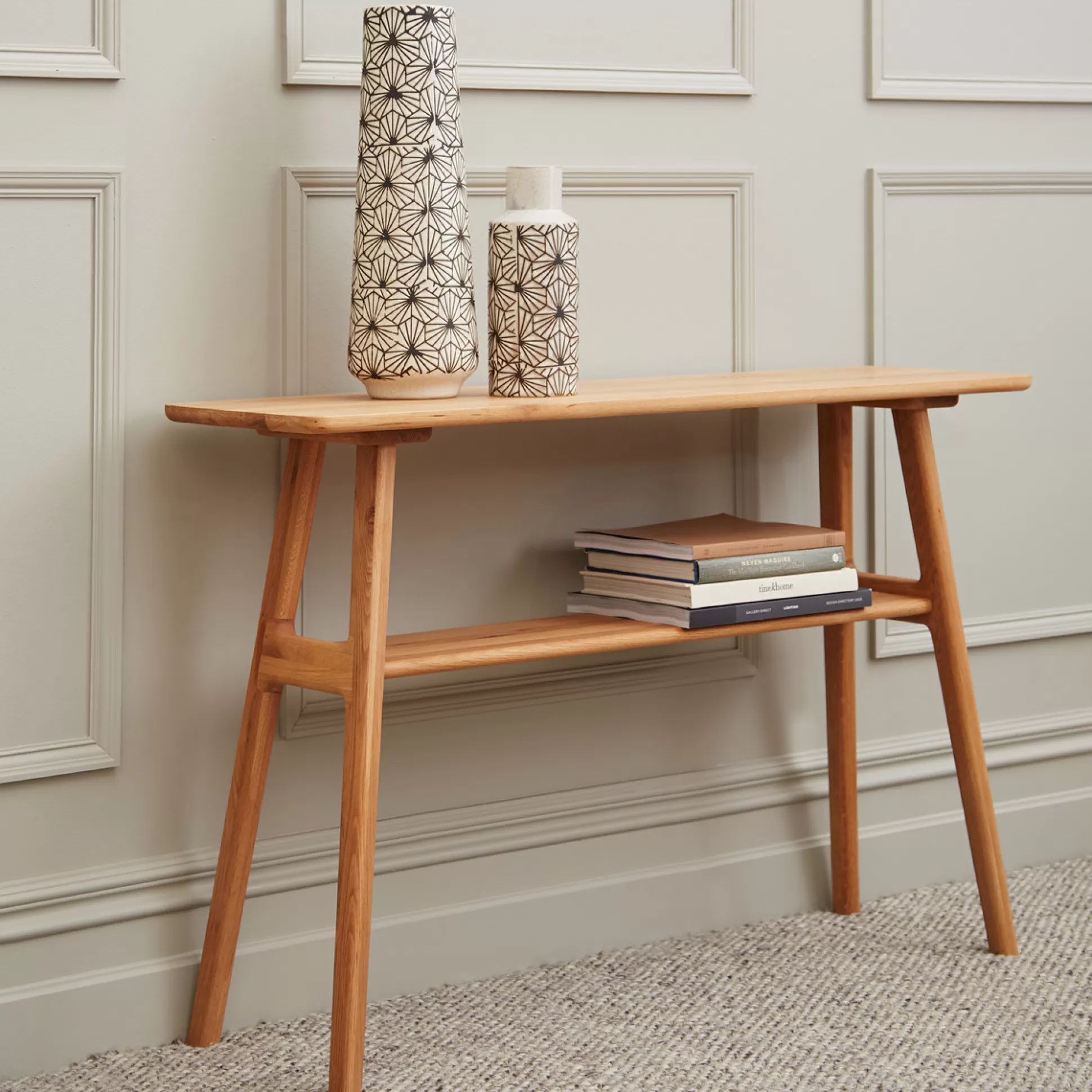 - Console Tables>Meadows and Byrne Darcy Oak Console Table