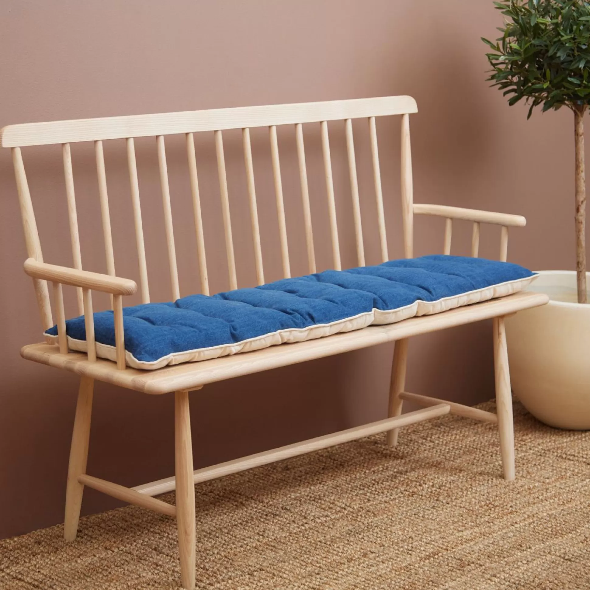 Bench Pads & Seat Pads>Meadows and Byrne Denim Bench Pad