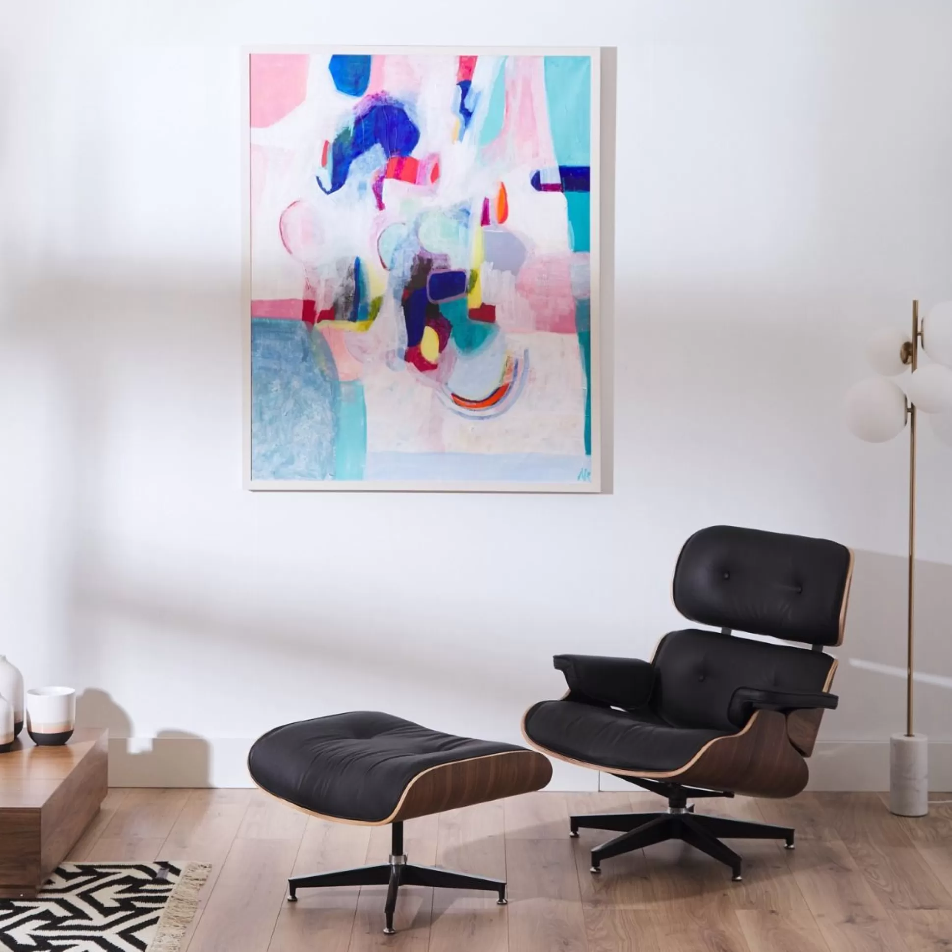 Ottomans&Footstools>Meadows and Byrne Eames Style Lounge Chair & Ottoman