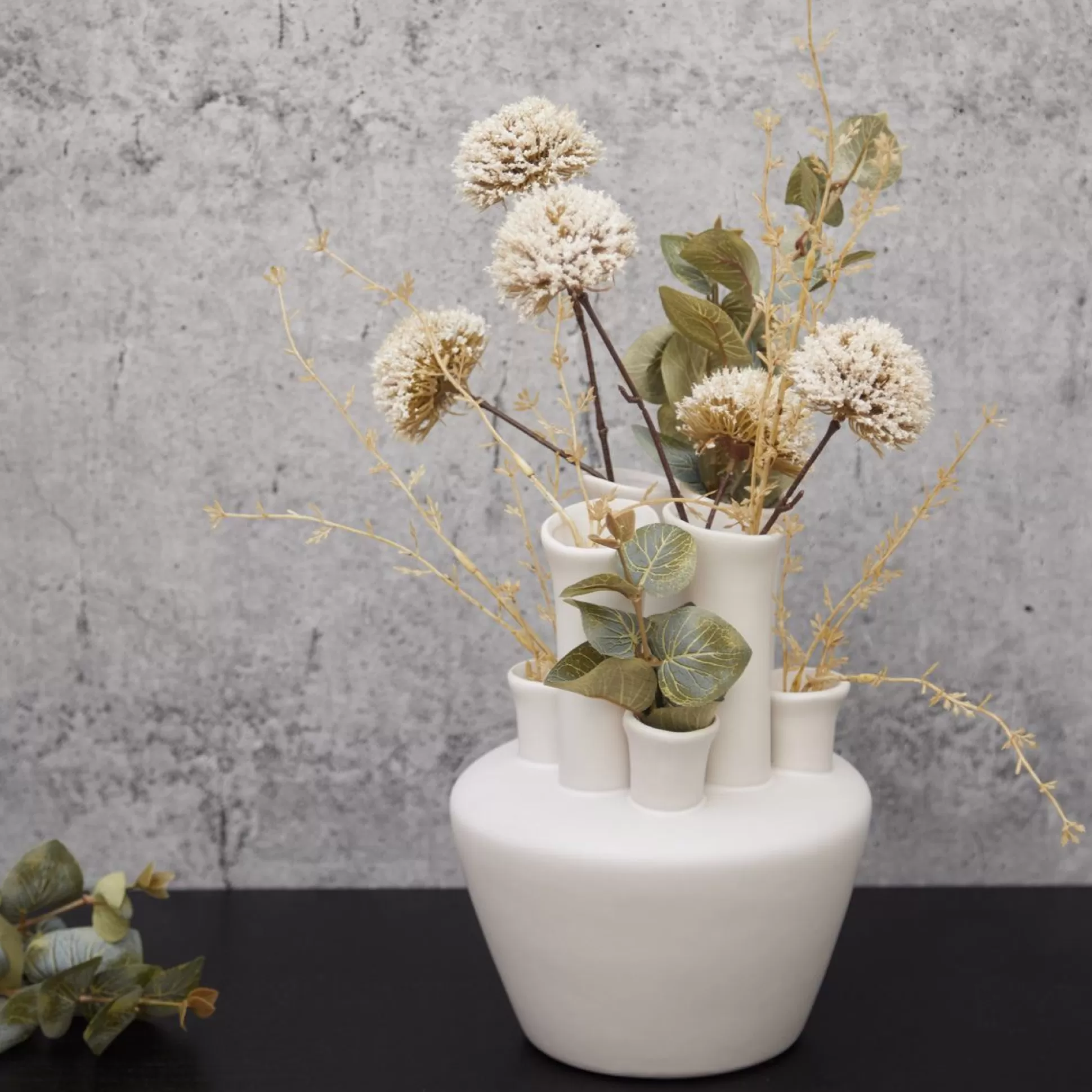 Decorative Vases>Meadows and Byrne Ecru Tube Vase