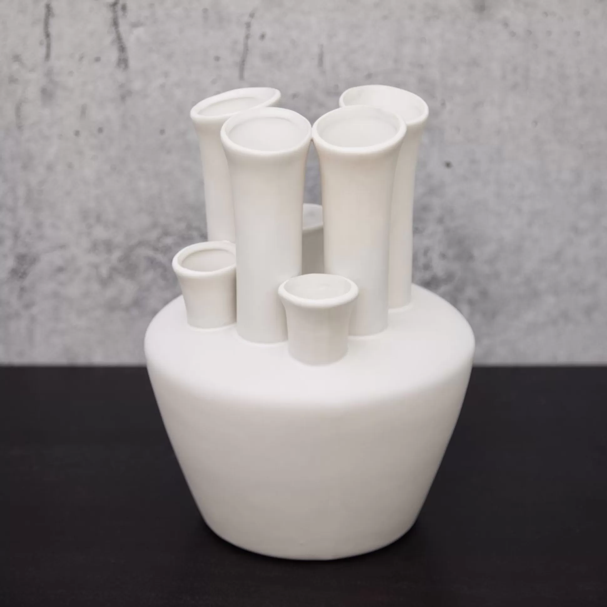 Decorative Vases>Meadows and Byrne Ecru Tube Vase