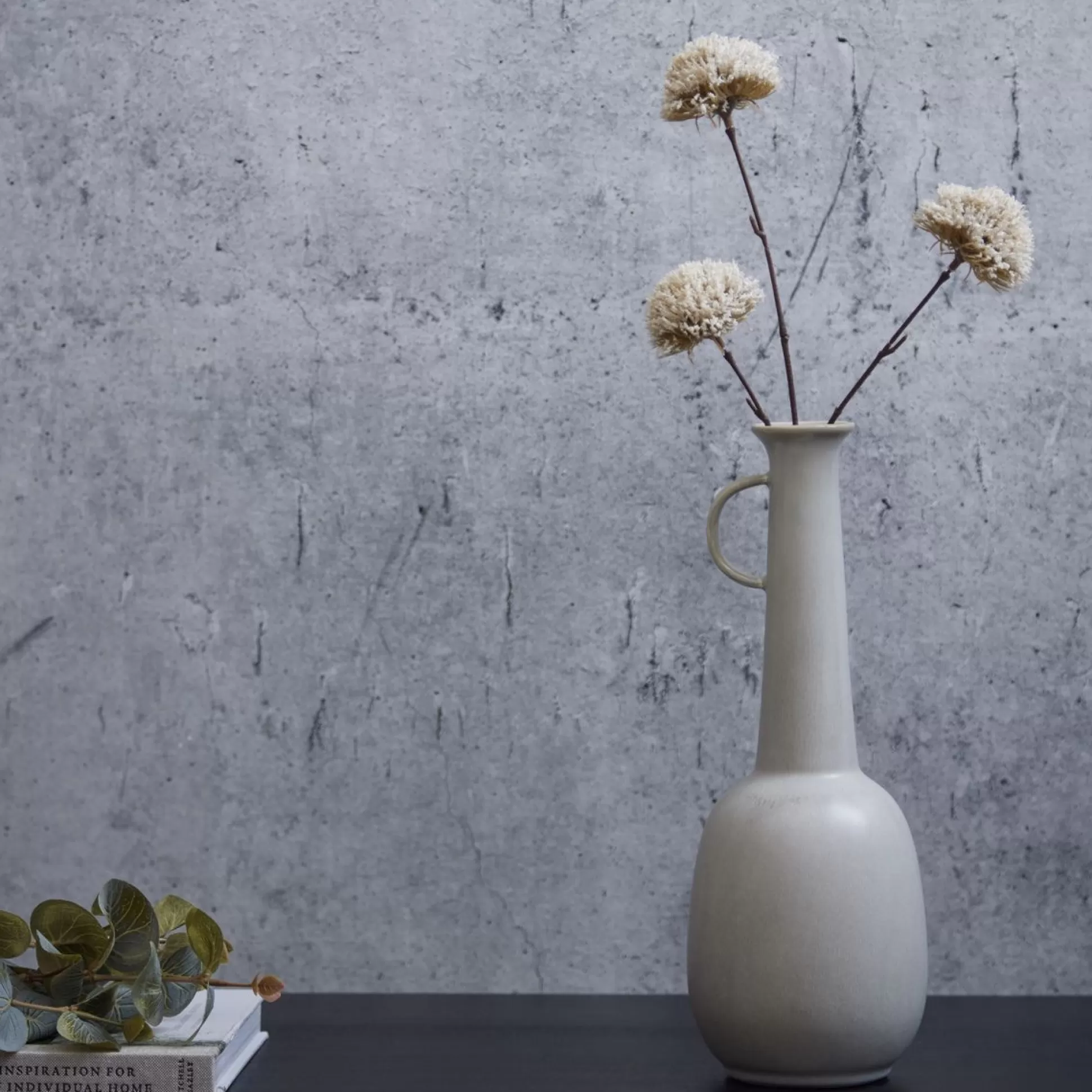 Decorative Vases>Meadows and Byrne Ella Long Stemmed Vase In Harbour Grey