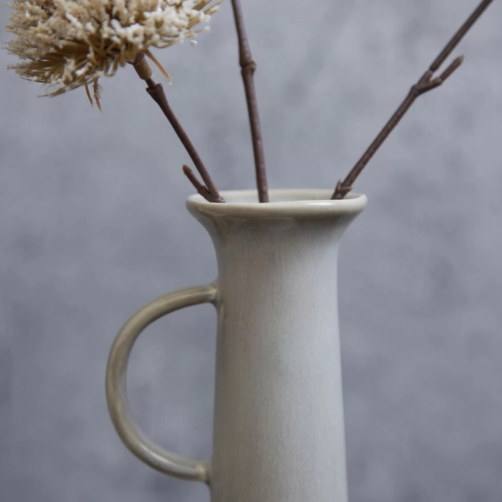 Decorative Vases>Meadows and Byrne Ella Long Stemmed Vase In Harbour Grey