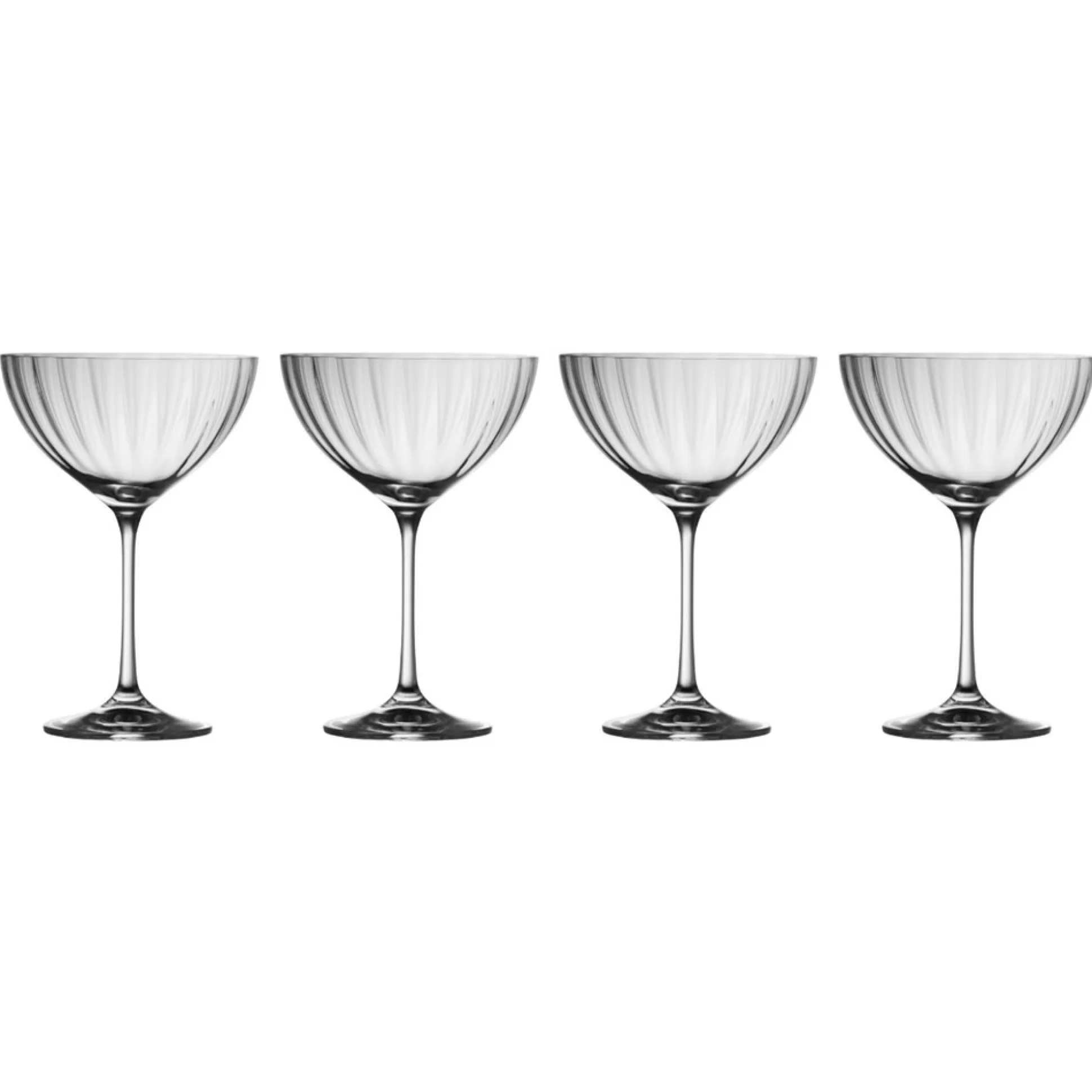 Glassware&Wine Glasses>Meadows and Byrne Erne Champagne Saucer Glasses - Set Of 4