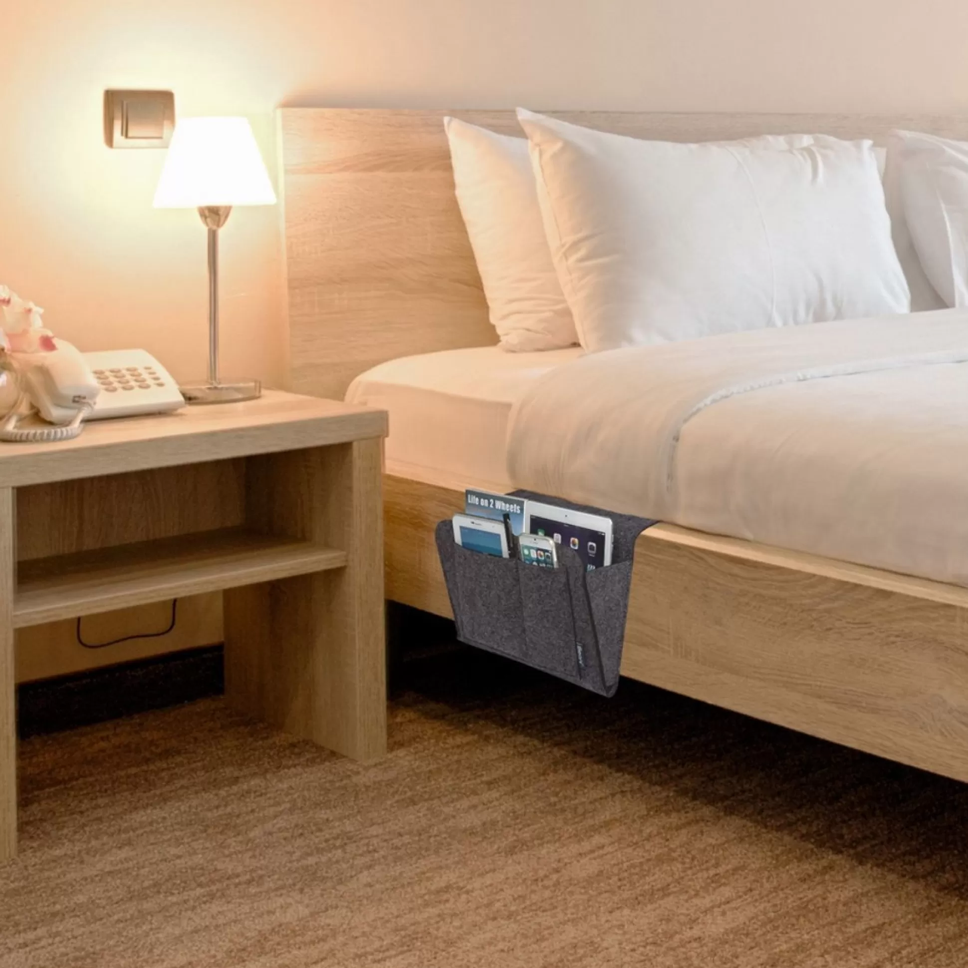 Decoration & Home Accessories>Meadows and Byrne Felt Bedside Gadget Caddy