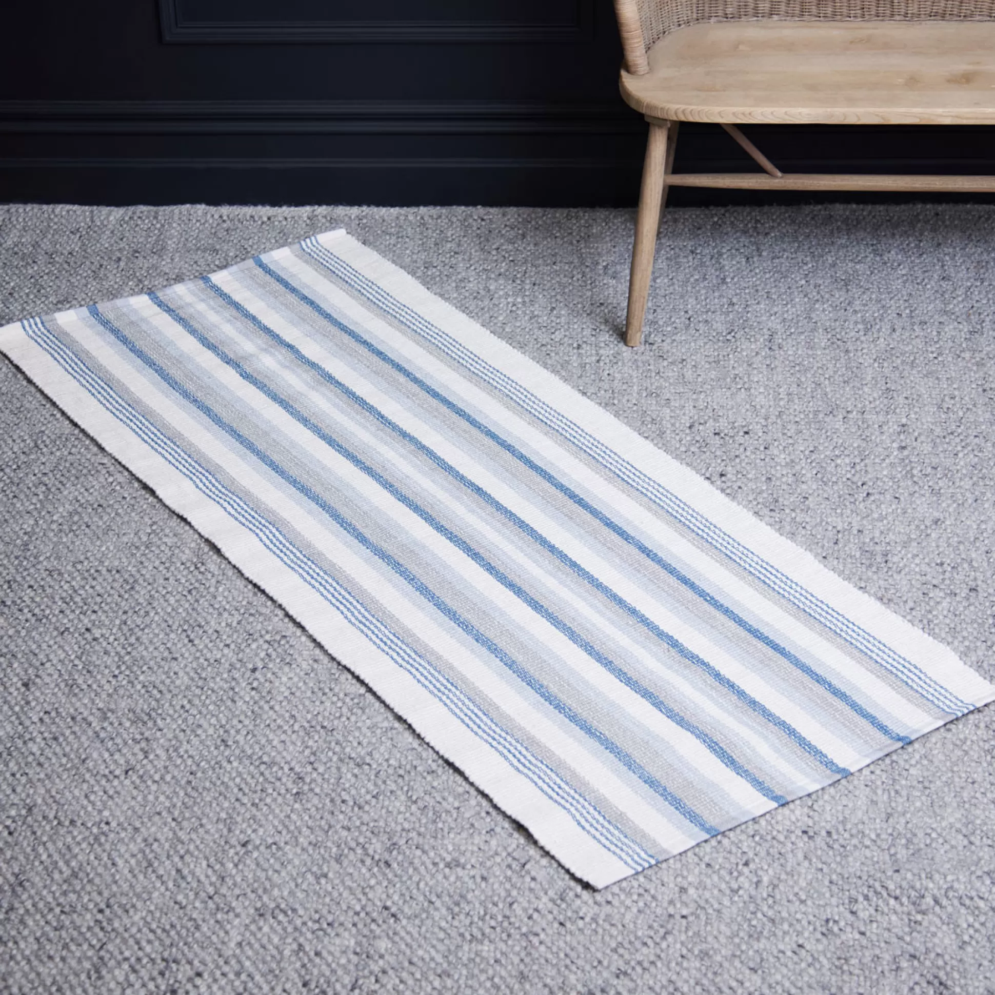 Rugs & Door Mats>Meadows and Byrne Finn Grey Runner