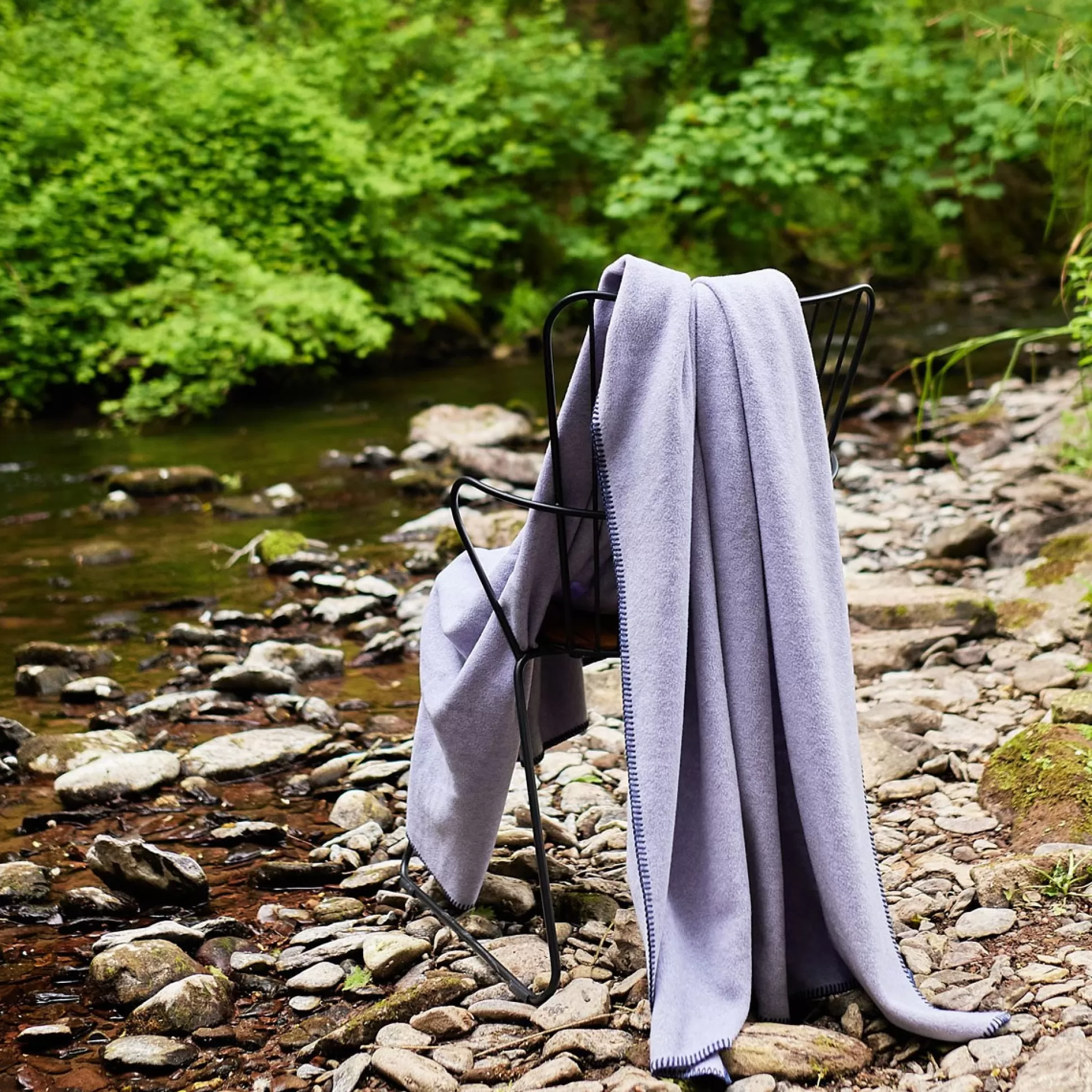 Blankets & Throws>Meadows and Byrne Fleece Throw - Lavender