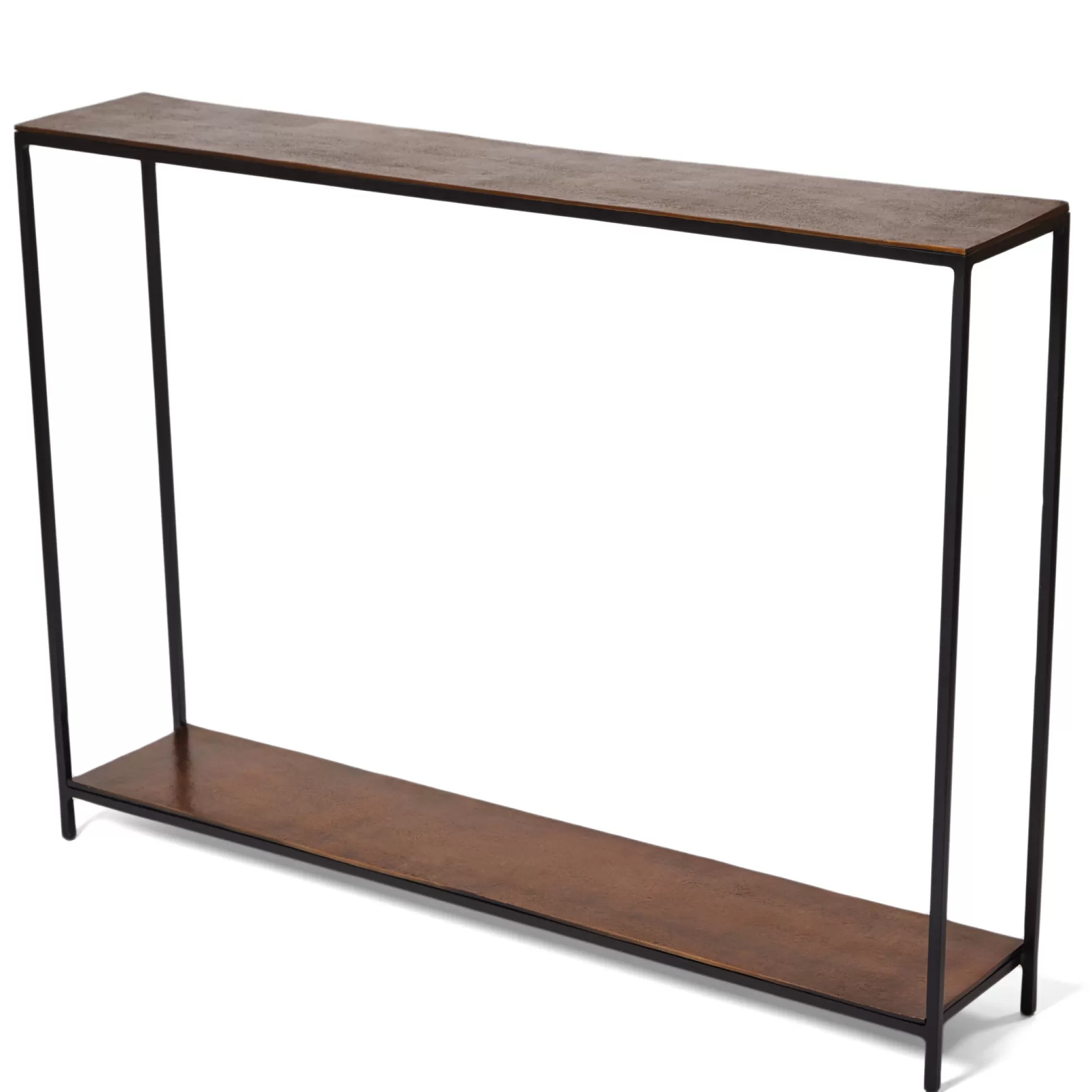 - Console Tables>Meadows and Byrne Folio Console Table In Antique Brass
