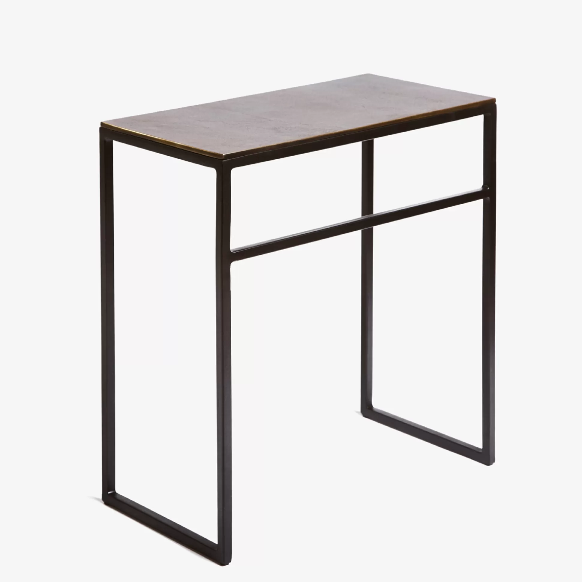 - Side Tables>Meadows and Byrne Folio Rectangular Nesting Tables - Vintage Brass