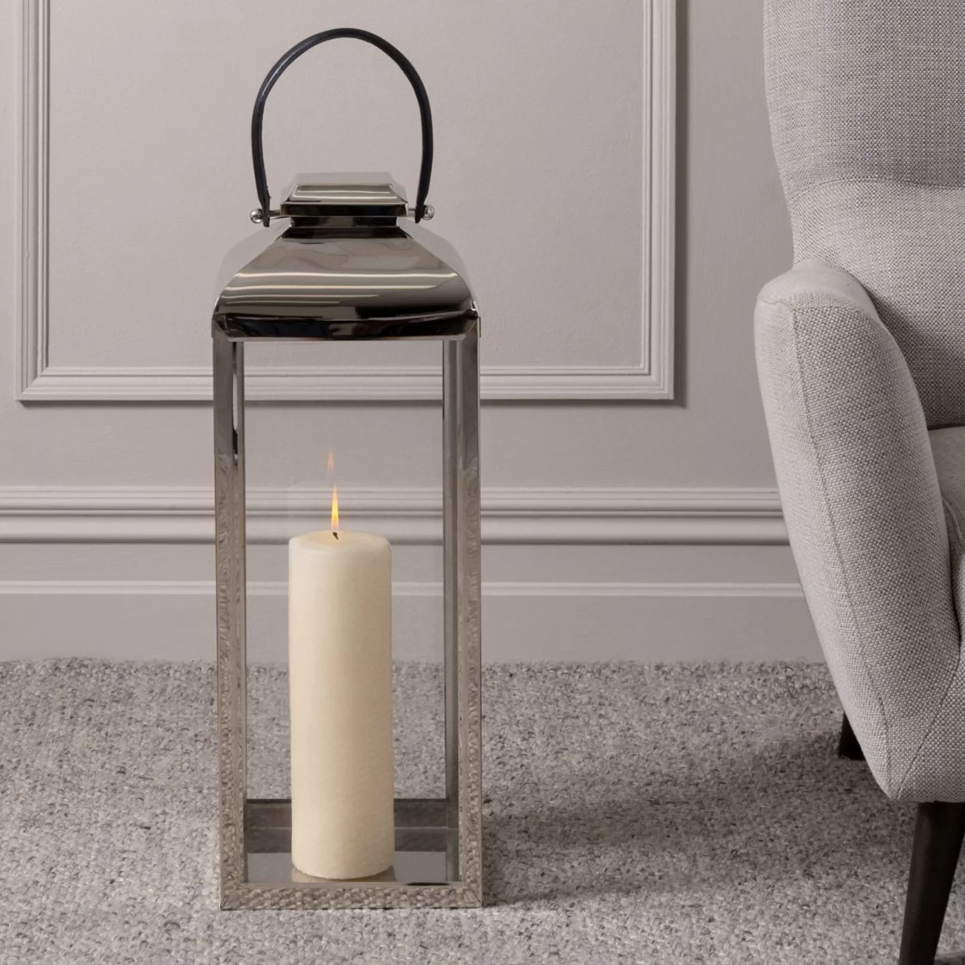 Candle Lanterns>Meadows and Byrne French Lantern Large