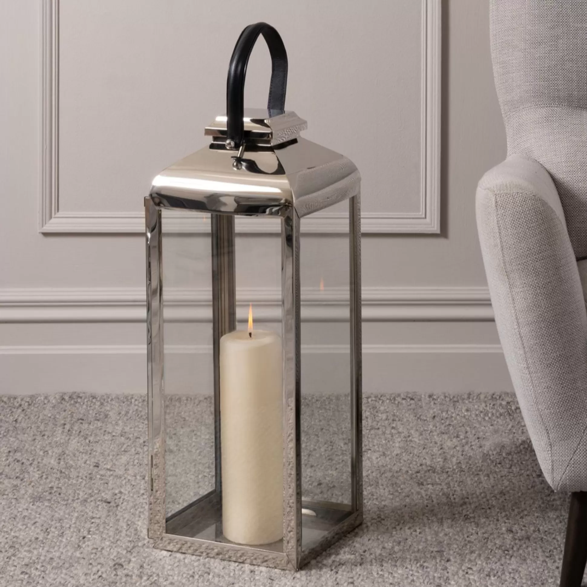 Candle Lanterns>Meadows and Byrne French Lantern Large