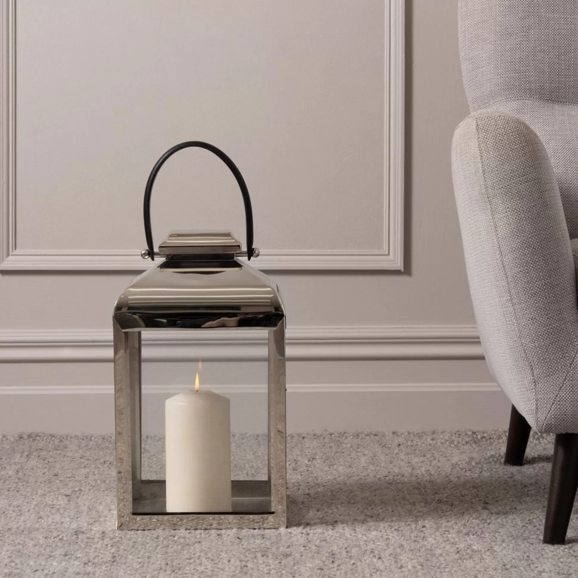Candle Lanterns>Meadows and Byrne French Lantern Medium