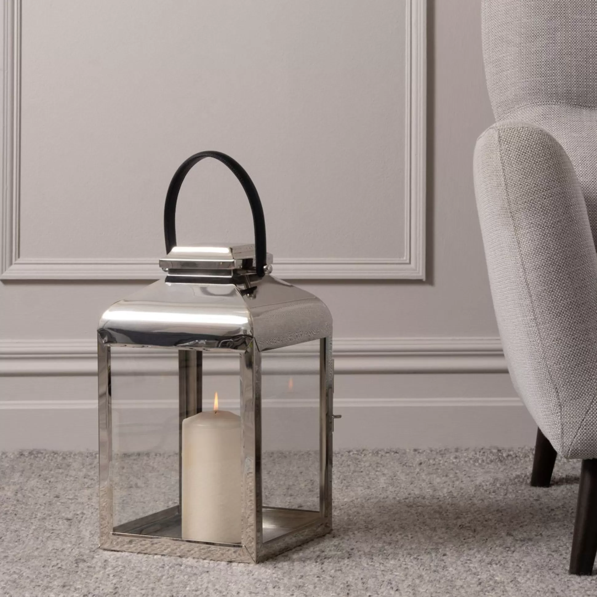 Candle Lanterns>Meadows and Byrne French Lantern Medium