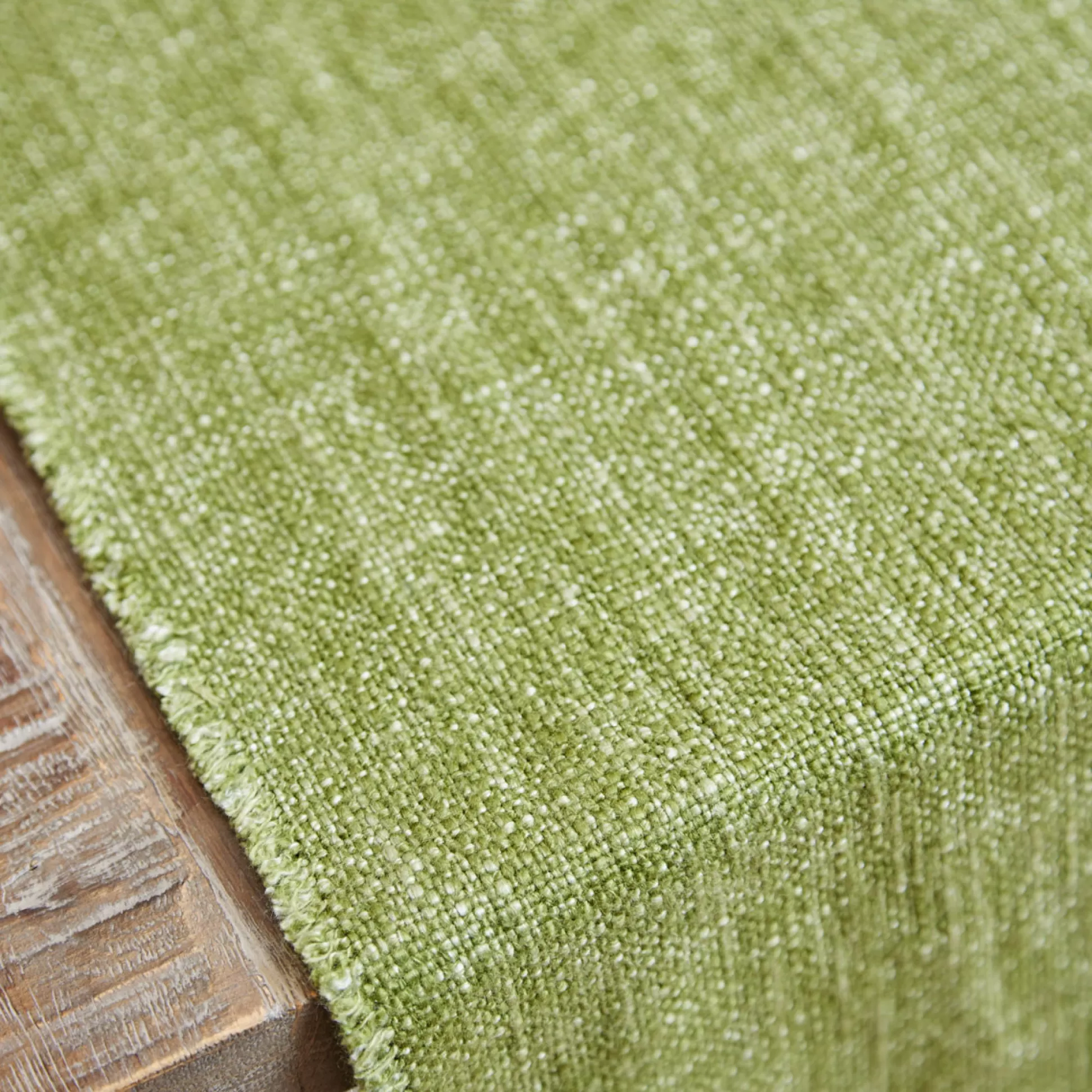 Table Linen>Meadows and Byrne Fringed Linen Runner - Green