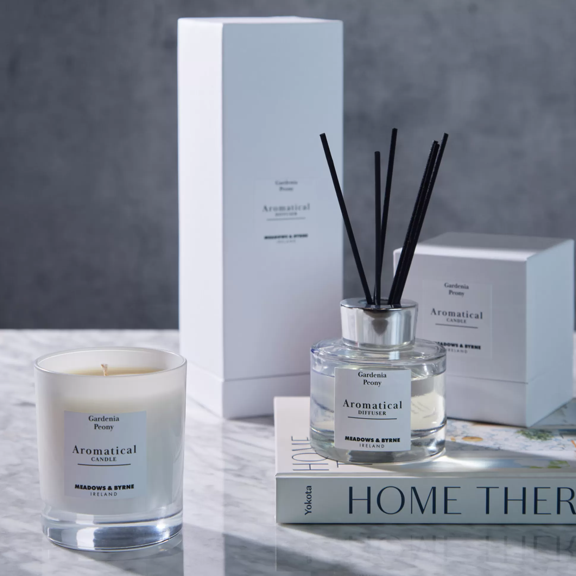 Scented Candles>Meadows and Byrne Gardenia & Peony Candle