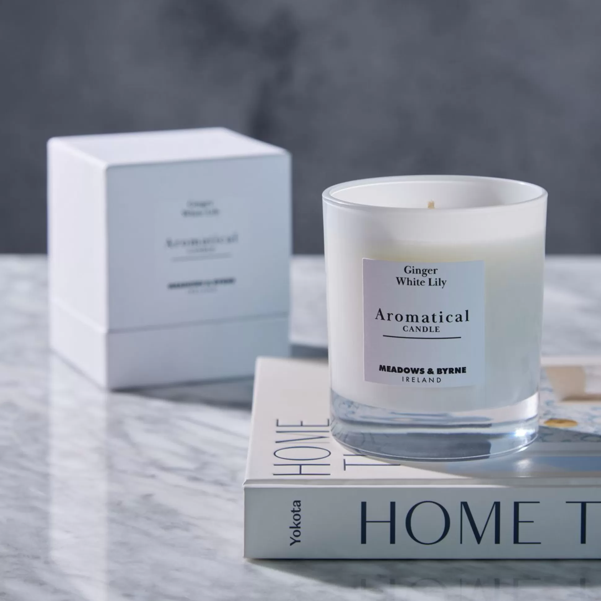 Scented Candles>Meadows and Byrne Ginger & White Lily Candle